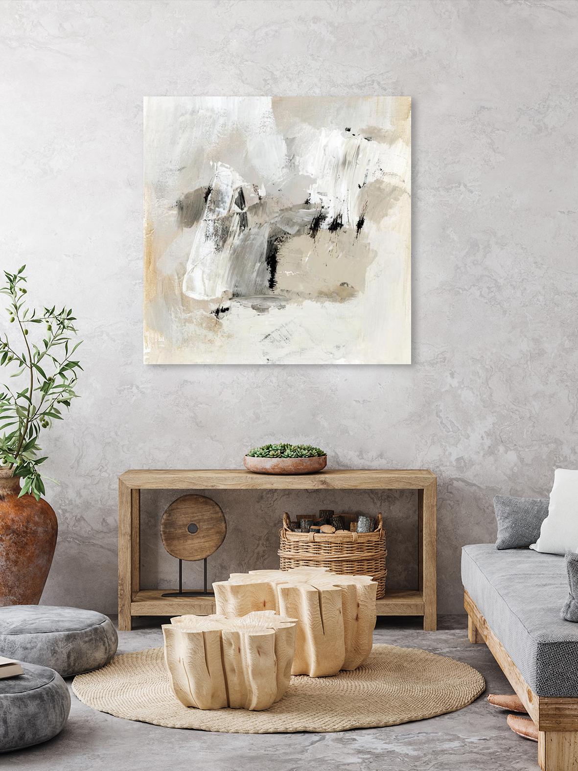 Neutral Brushstrokes II by Victoria Barnes on GIANT ART - beige abstract abstract