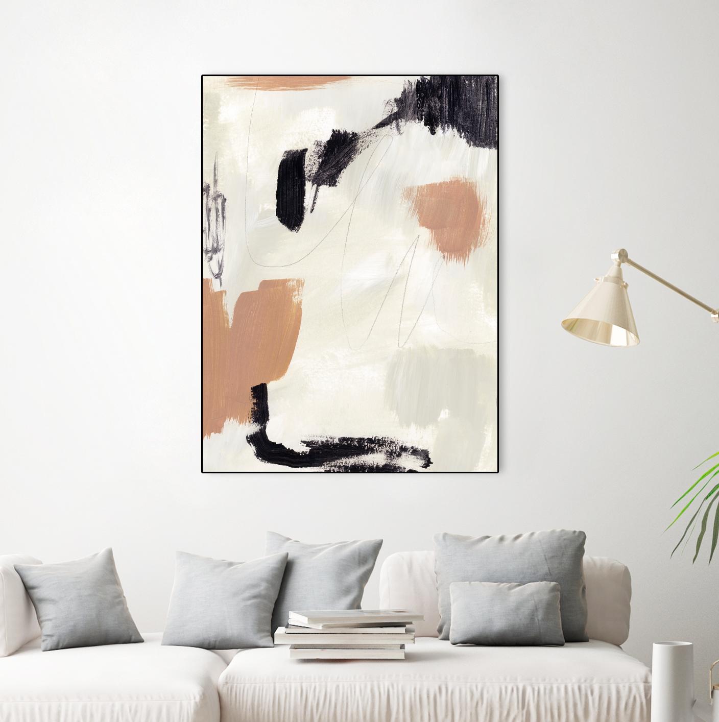 Dialogue II by Victoria Barnes on GIANT ART - grey abstract abstract