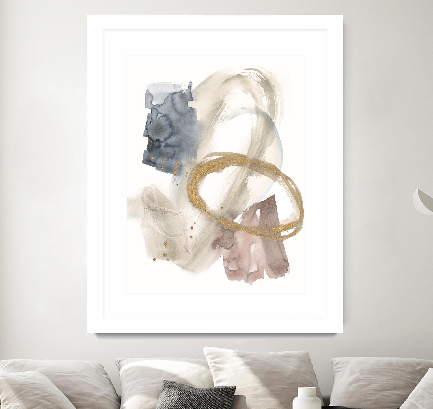 Golden Ring II by Jennifer Goldberger on GIANT ART - gold abstract abstract