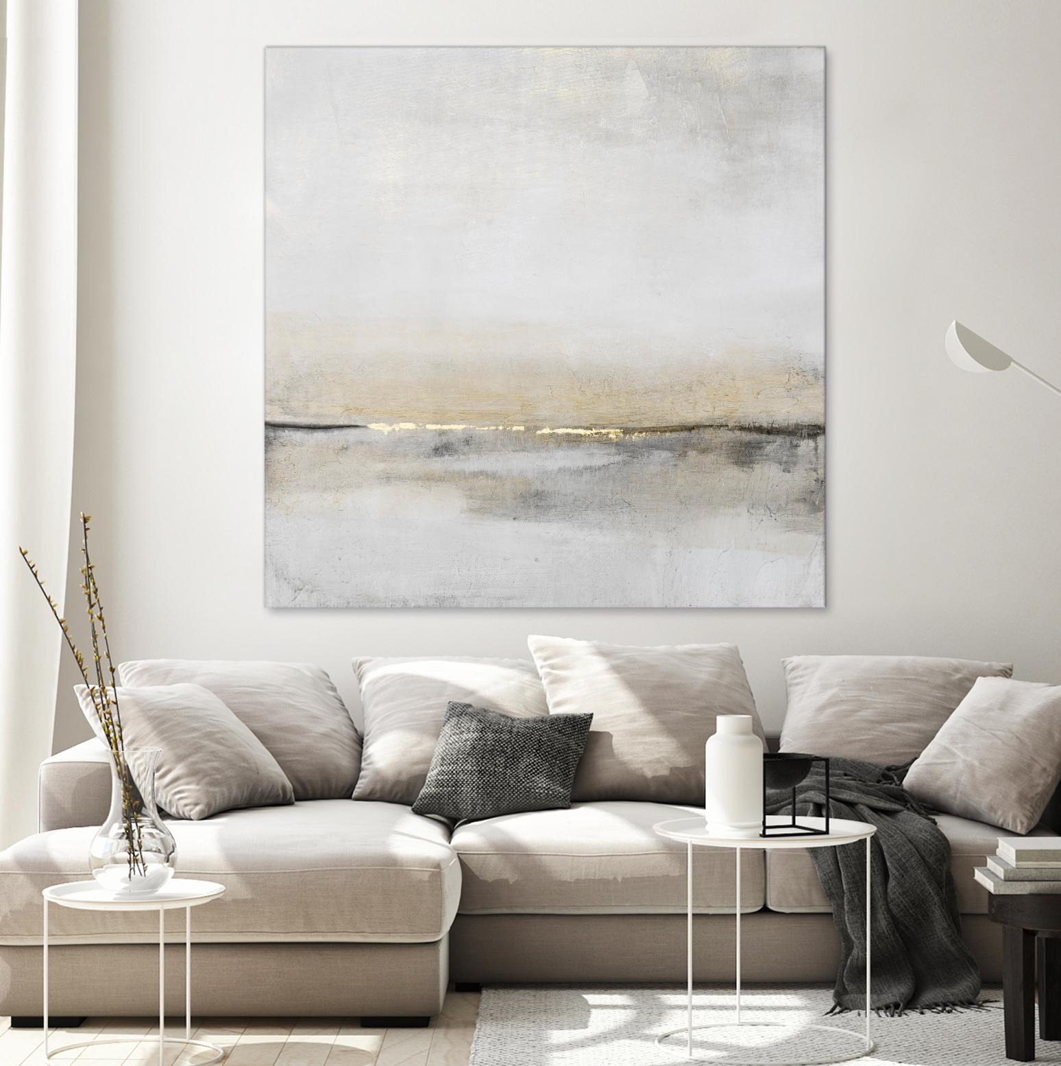 Horizontal Flow I by Tim OToole on GIANT ART - gold abstract abstract