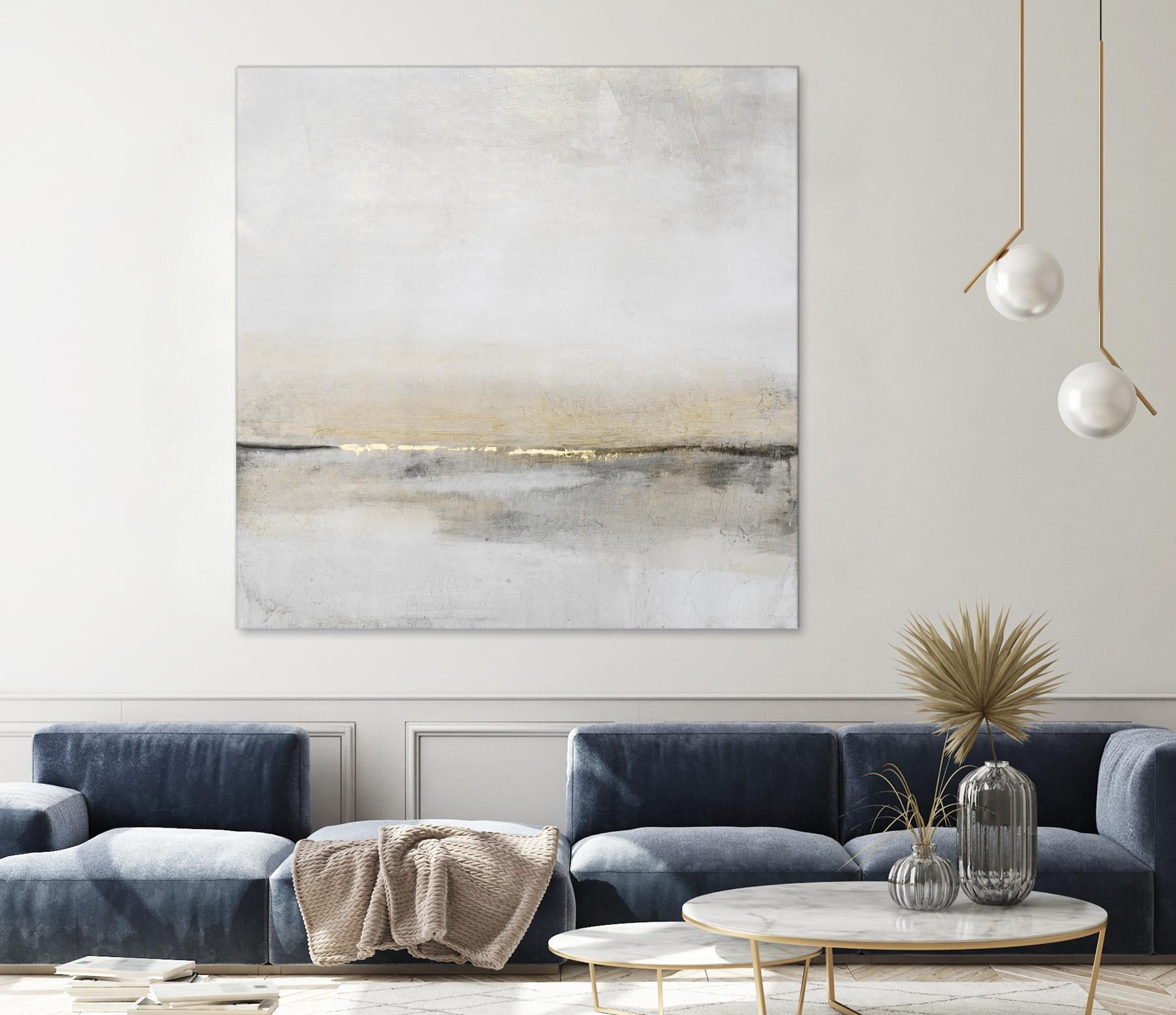 Horizontal Flow I by Tim OToole on GIANT ART - gold abstract abstract