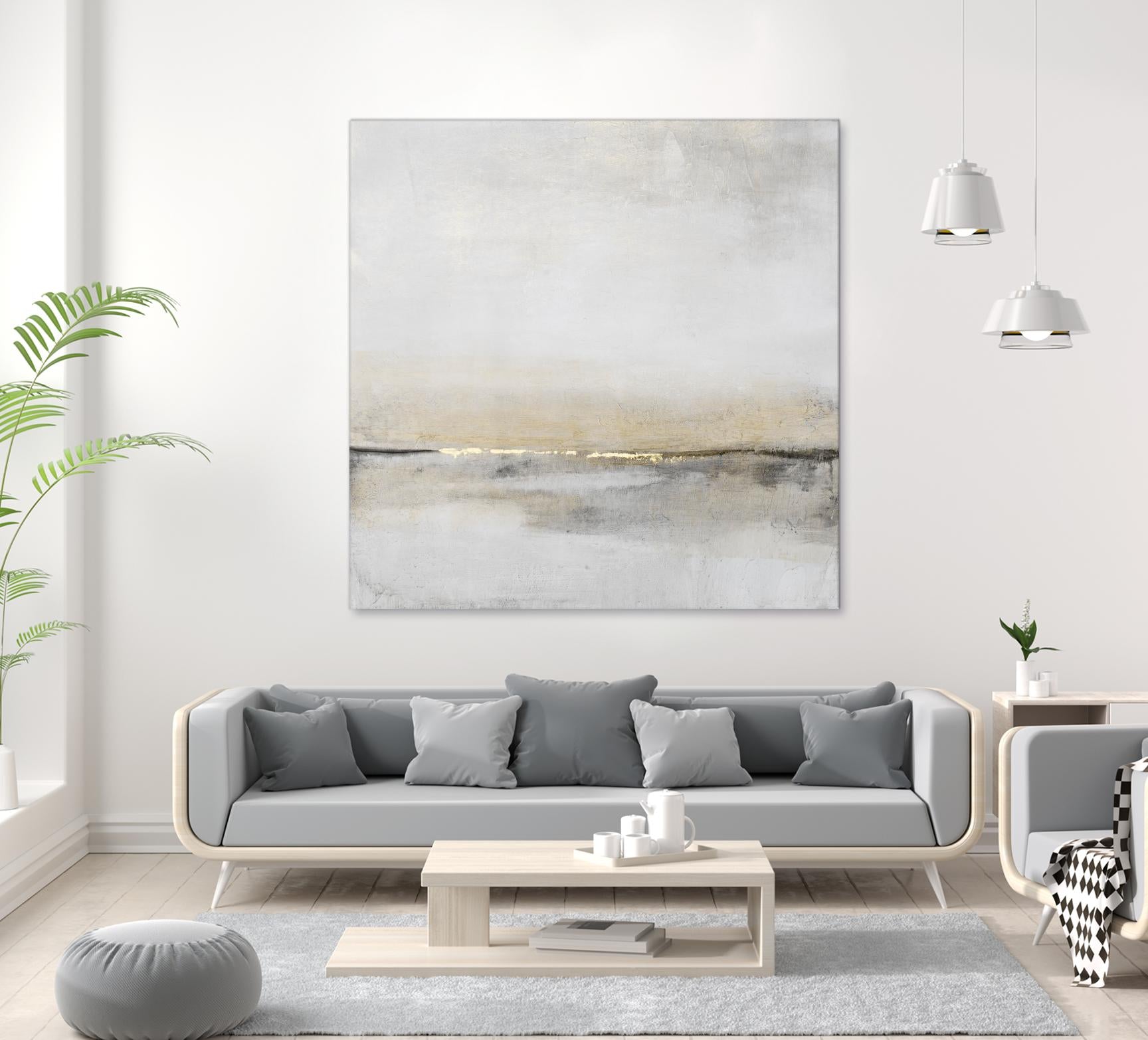 Horizontal Flow I by Tim OToole on GIANT ART - gold abstract abstract