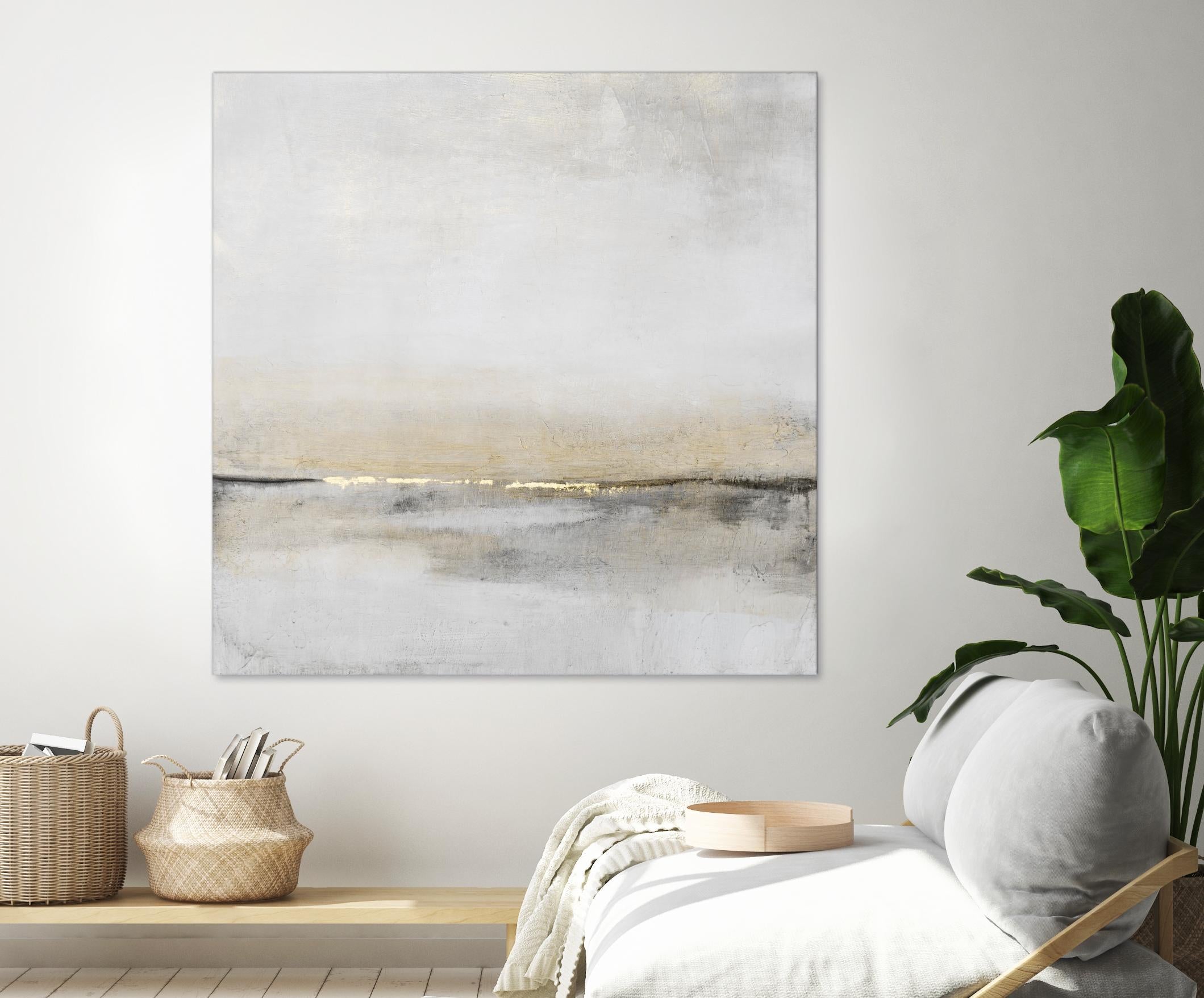 Horizontal Flow I by Tim OToole on GIANT ART - gold abstract abstract