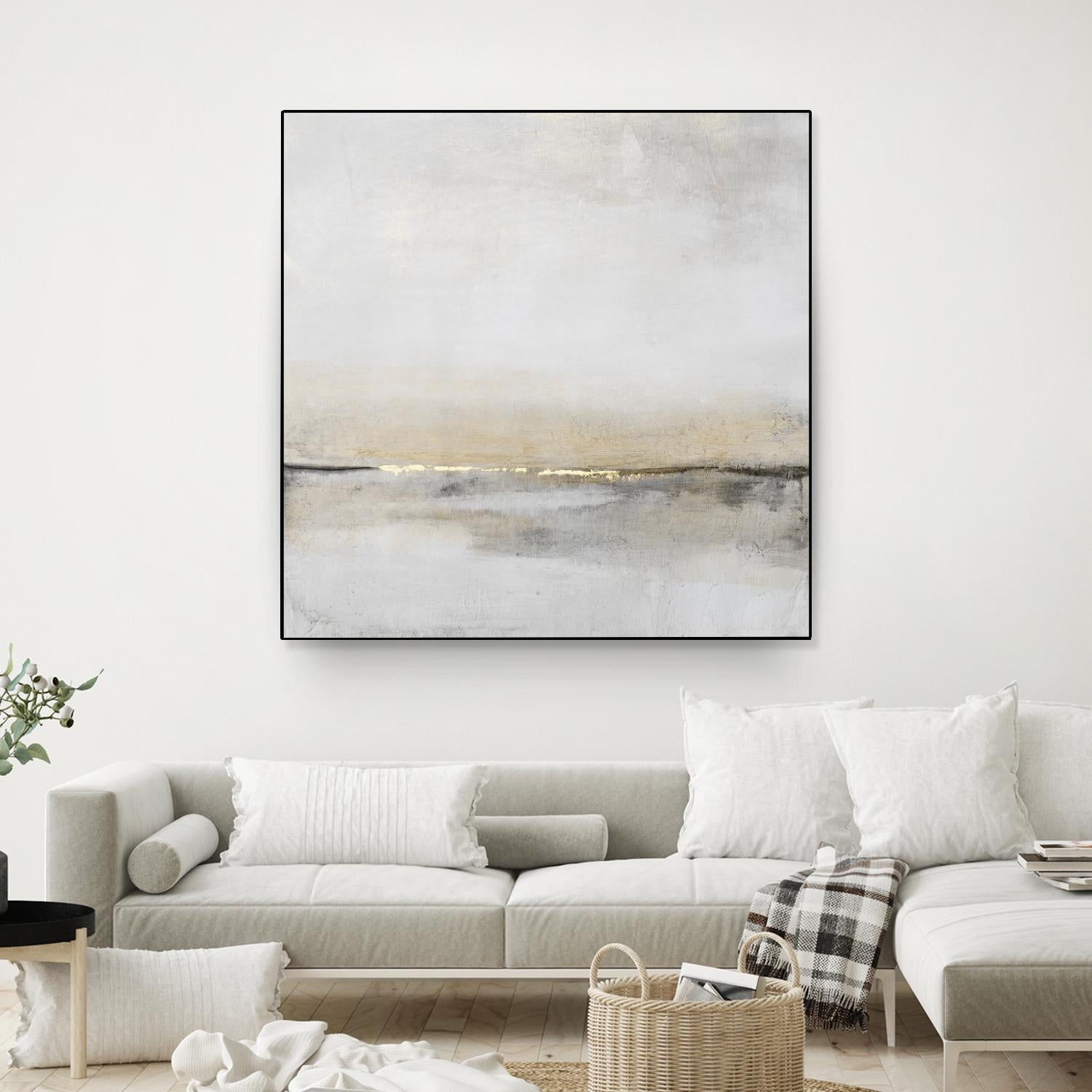 Horizontal Flow I by Tim OToole on GIANT ART - gold abstract abstract