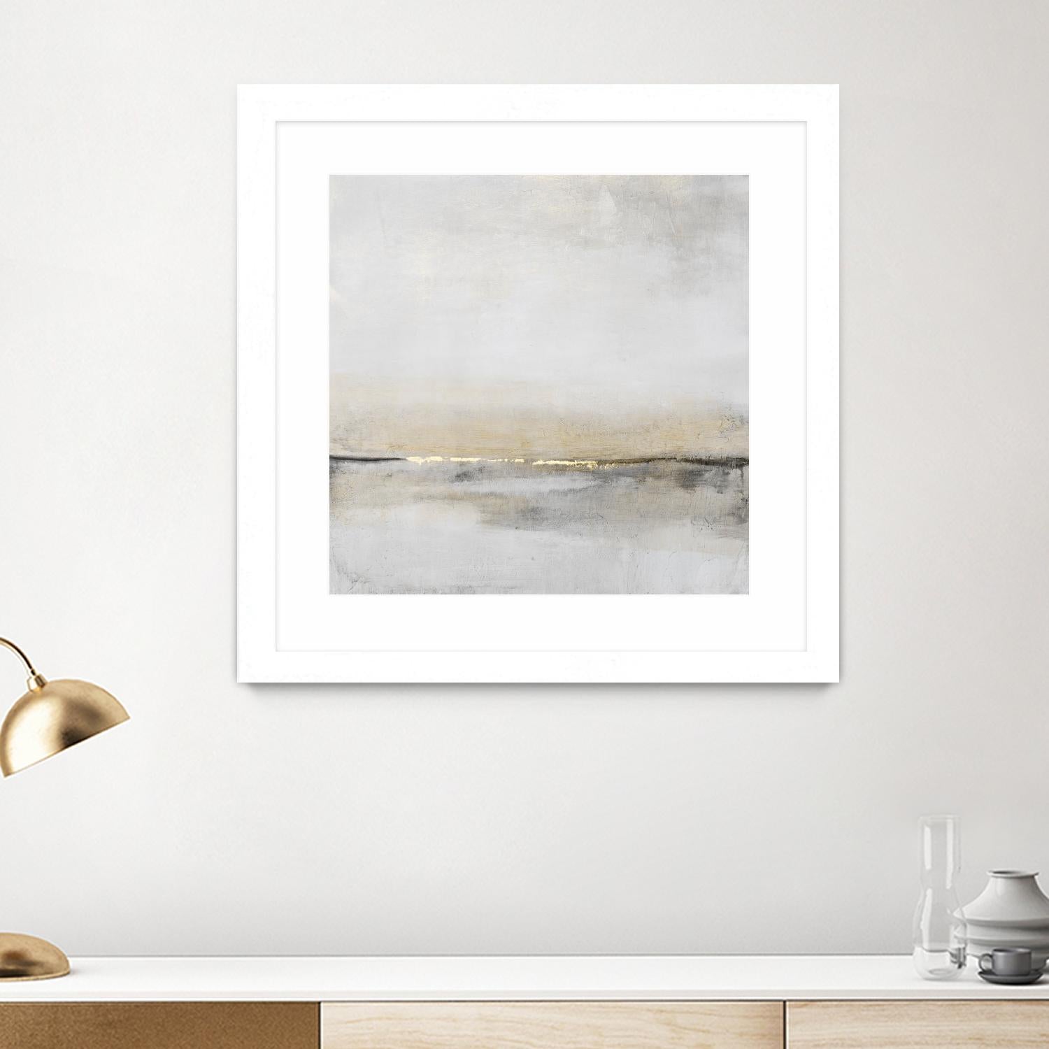 Horizontal Flow I by Tim OToole on GIANT ART - gold abstract abstract