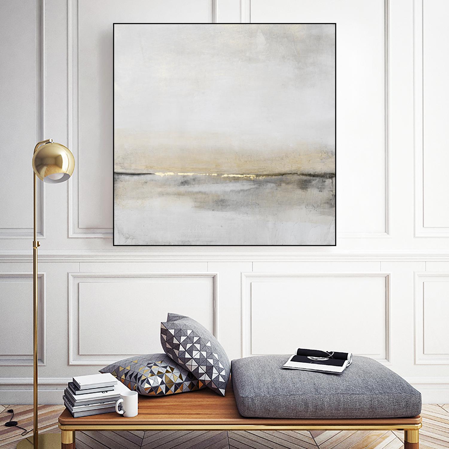 Horizontal Flow I by Tim OToole on GIANT ART - gold abstract abstract