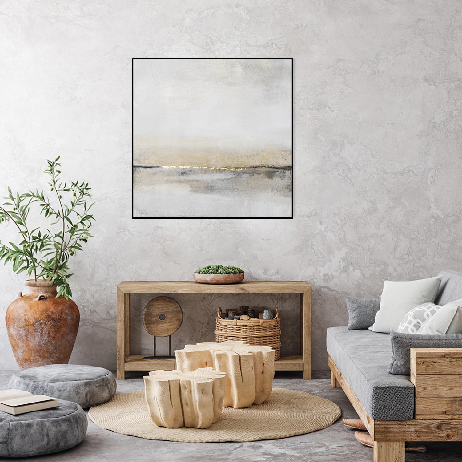 Horizontal Flow I by Tim OToole on GIANT ART - gold abstract abstract