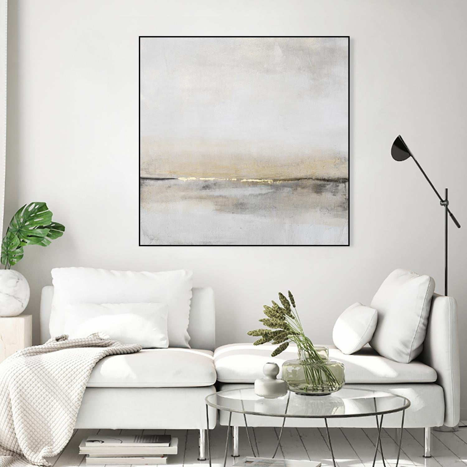 Horizontal Flow I by Tim OToole on GIANT ART - gold abstract abstract