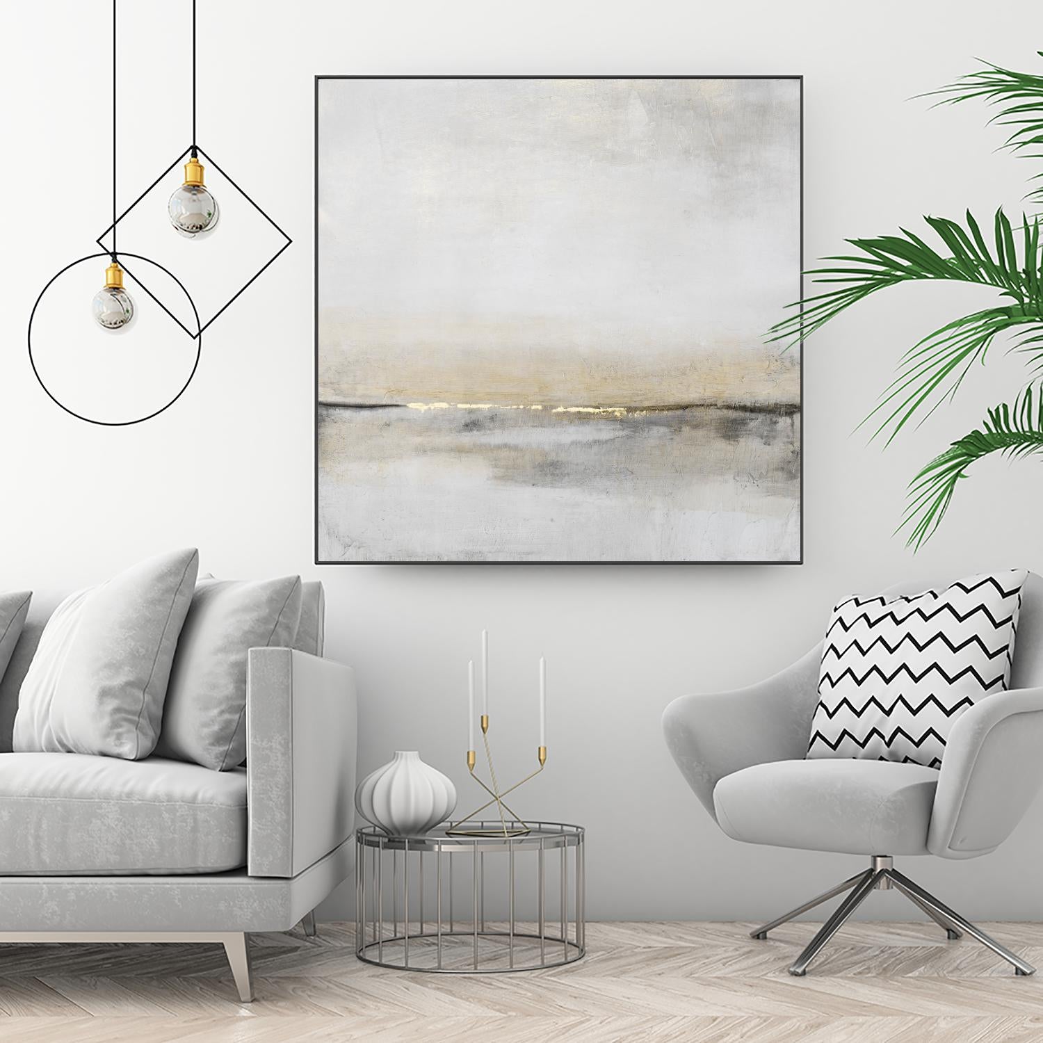 Horizontal Flow I by Tim OToole on GIANT ART - gold abstract abstract