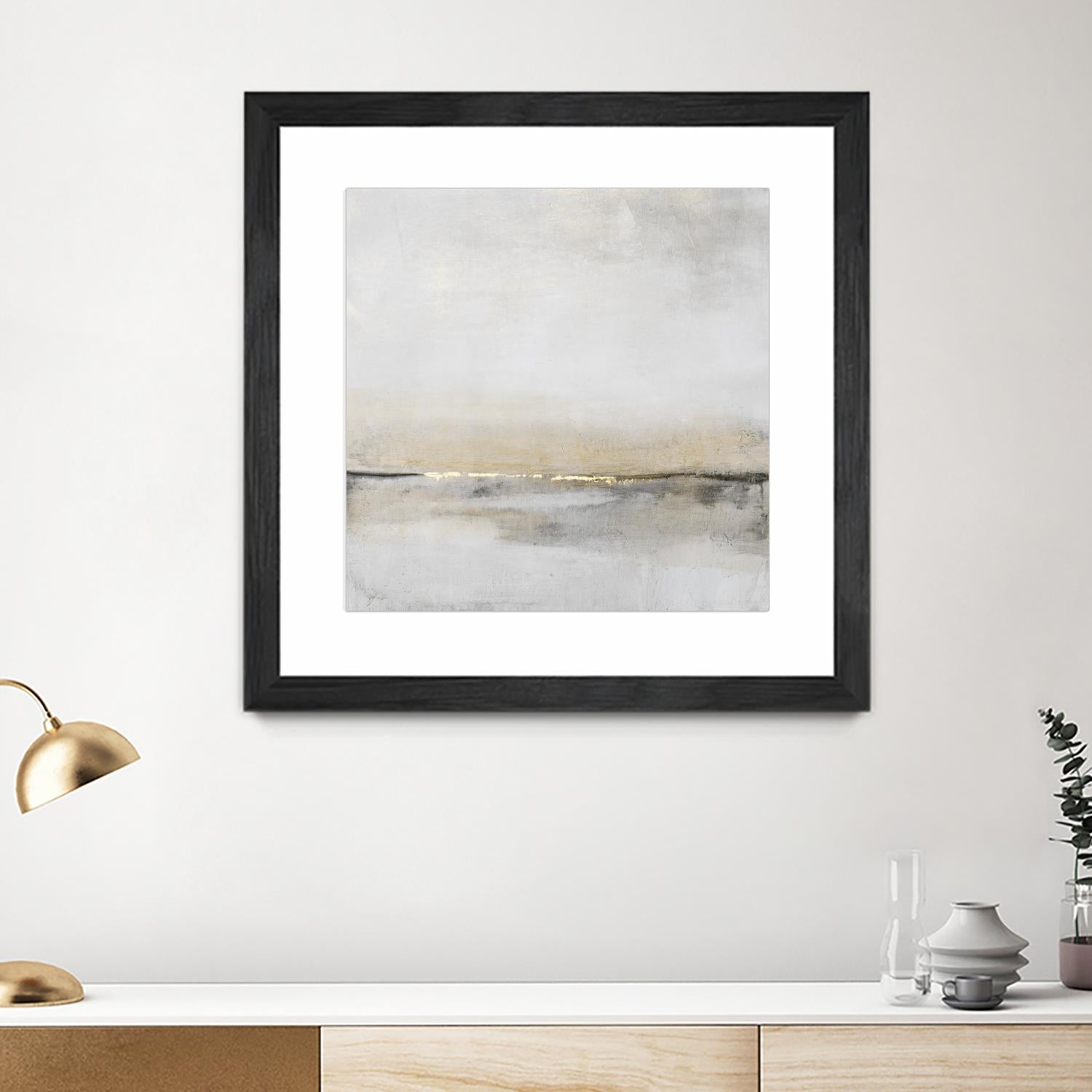 Horizontal Flow I by Tim OToole on GIANT ART - gold abstract abstract