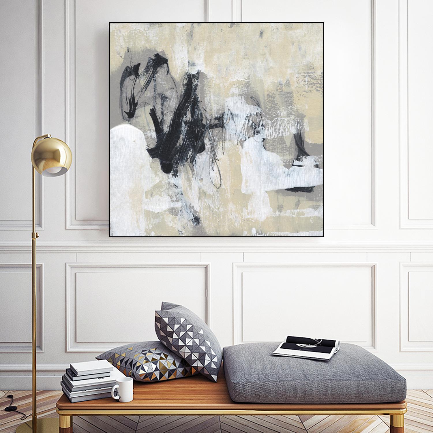 Neutral Exercise I by Jennifer Goldberger on GIANT ART - white abstract abstract