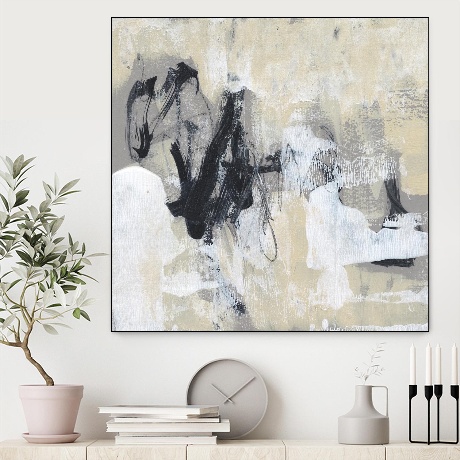 Neutral Exercise I by Jennifer Goldberger on GIANT ART - white abstract abstract