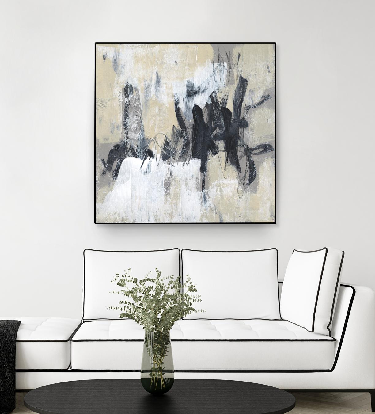 Neutral Exercise II by Jennifer Goldberger on GIANT ART - beige abstract abstract