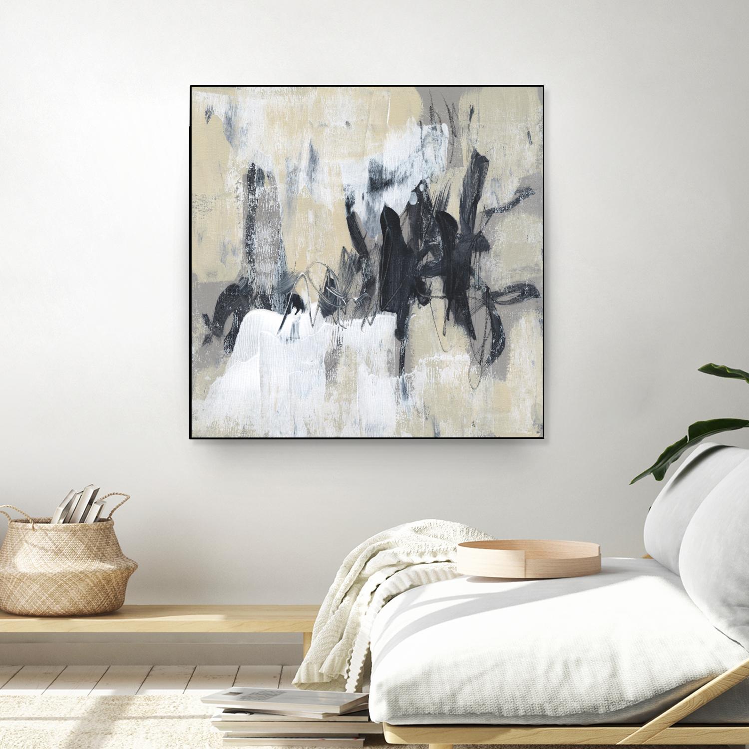 Neutral Exercise II by Jennifer Goldberger on GIANT ART - beige abstract abstract