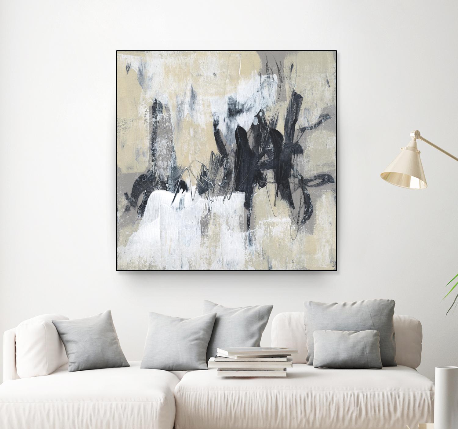 Neutral Exercise II by Jennifer Goldberger on GIANT ART - beige abstract abstract
