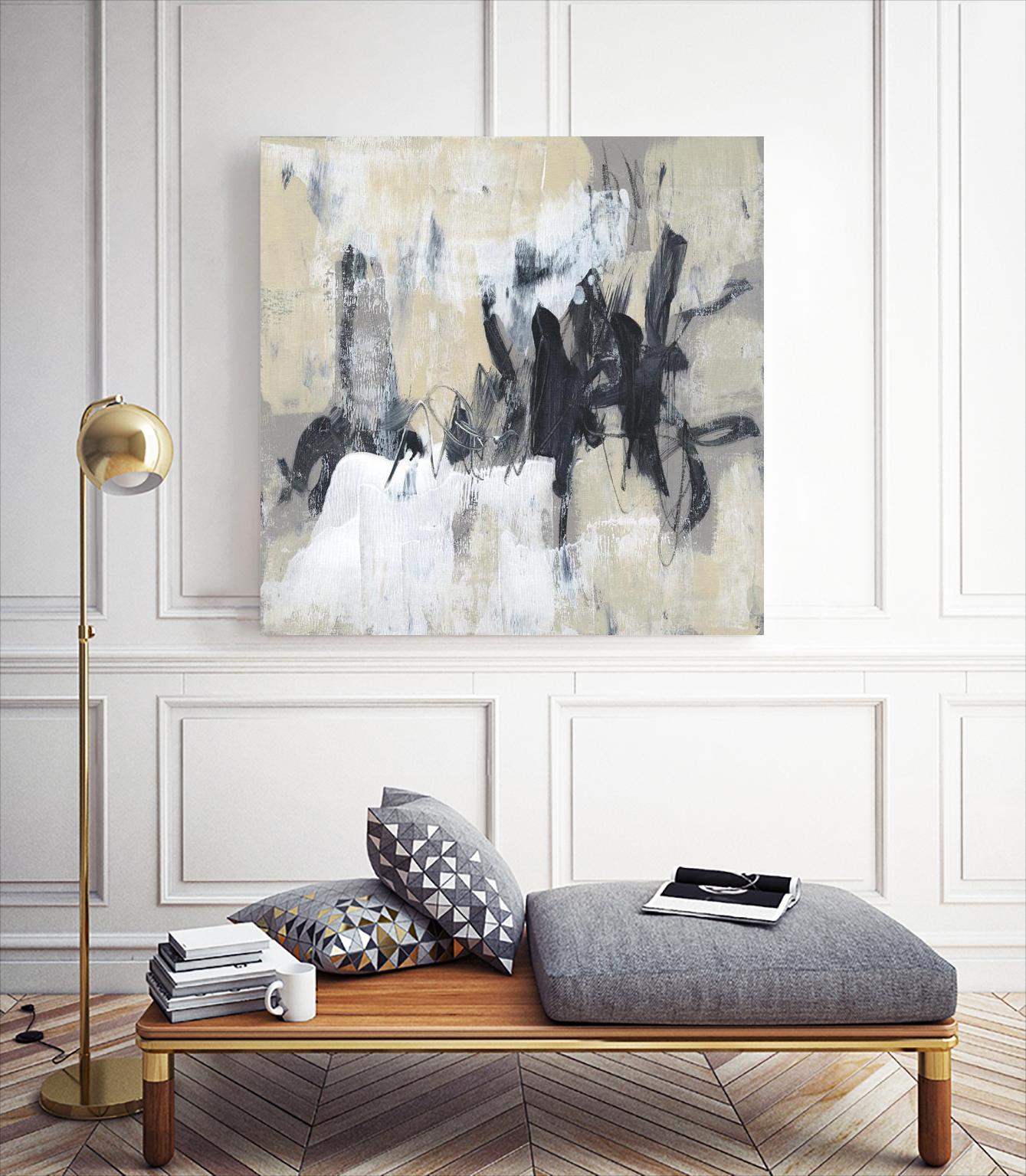 Neutral Exercise II by Jennifer Goldberger on GIANT ART - beige abstract abstract