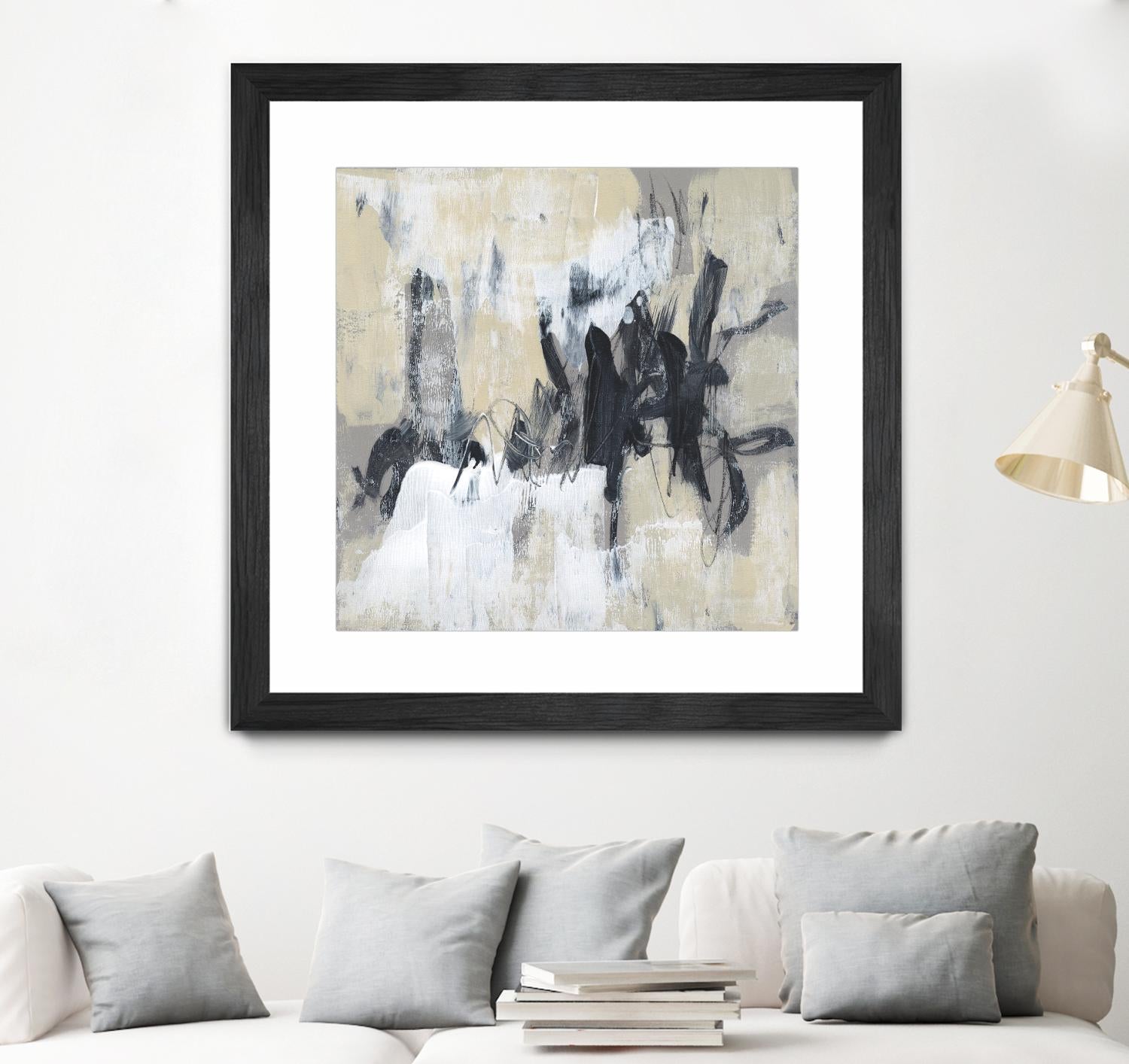 Neutral Exercise II by Jennifer Goldberger on GIANT ART - beige abstract abstract