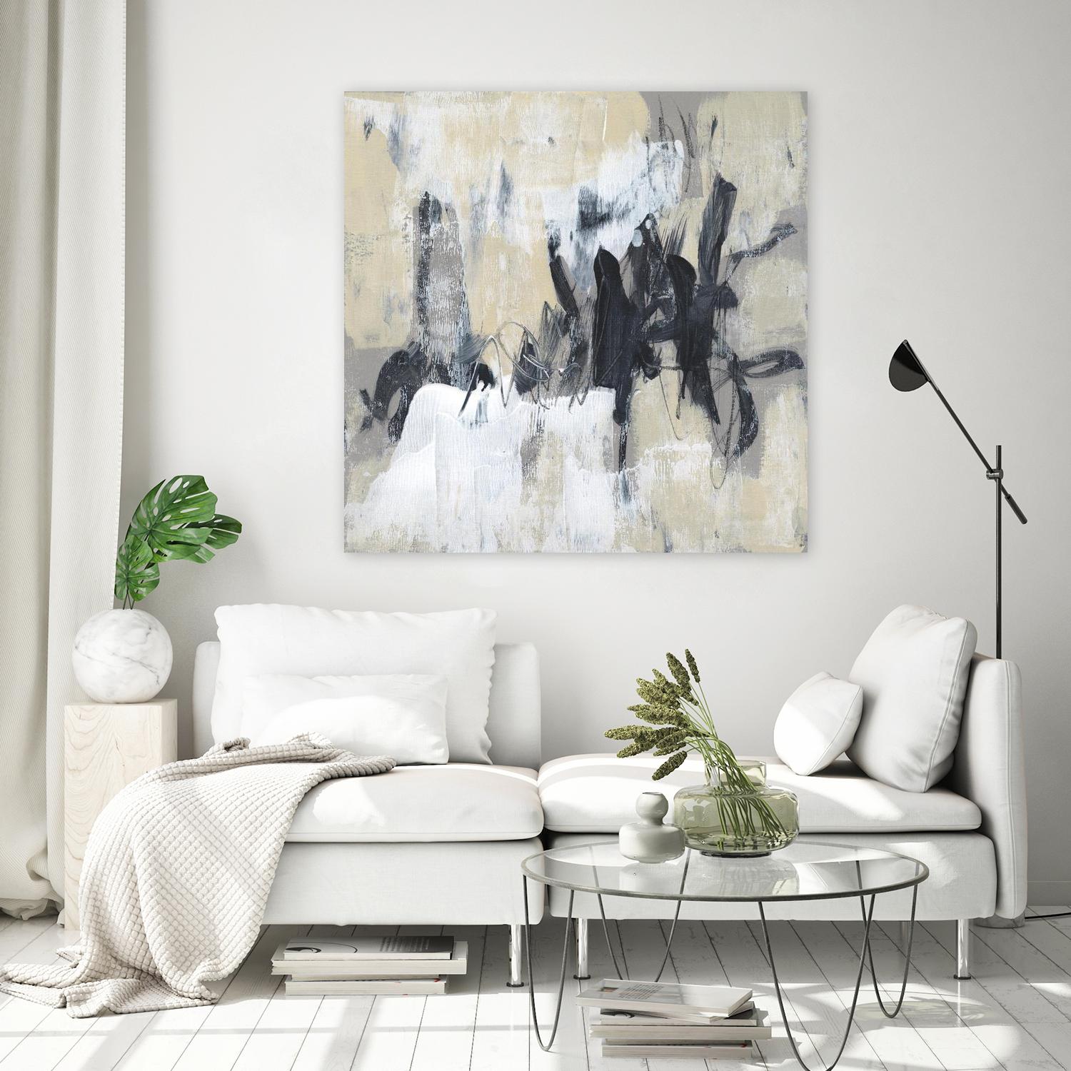 Neutral Exercise II by Jennifer Goldberger on GIANT ART - beige abstract abstract