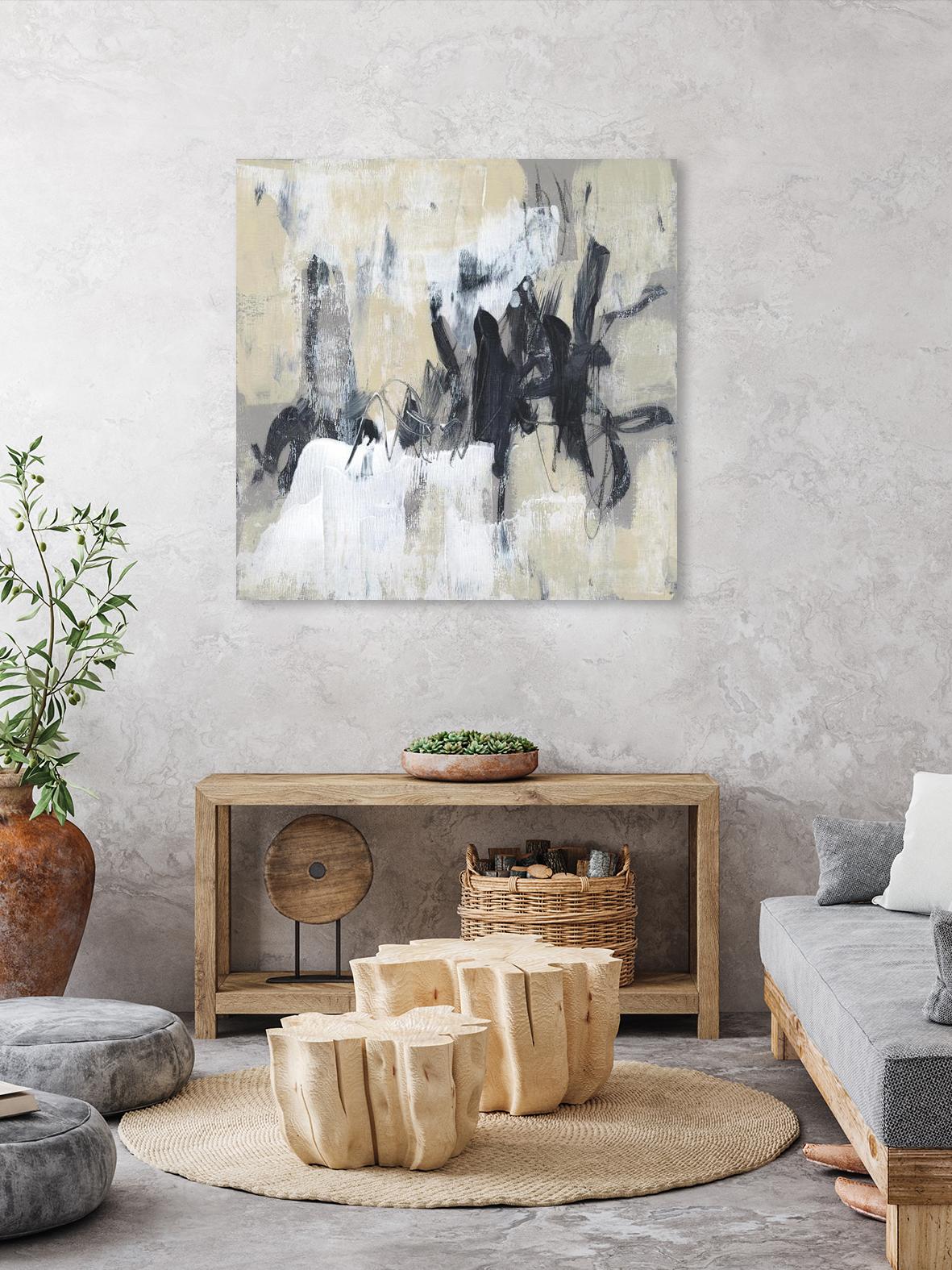 Neutral Exercise II by Jennifer Goldberger on GIANT ART - beige abstract abstract