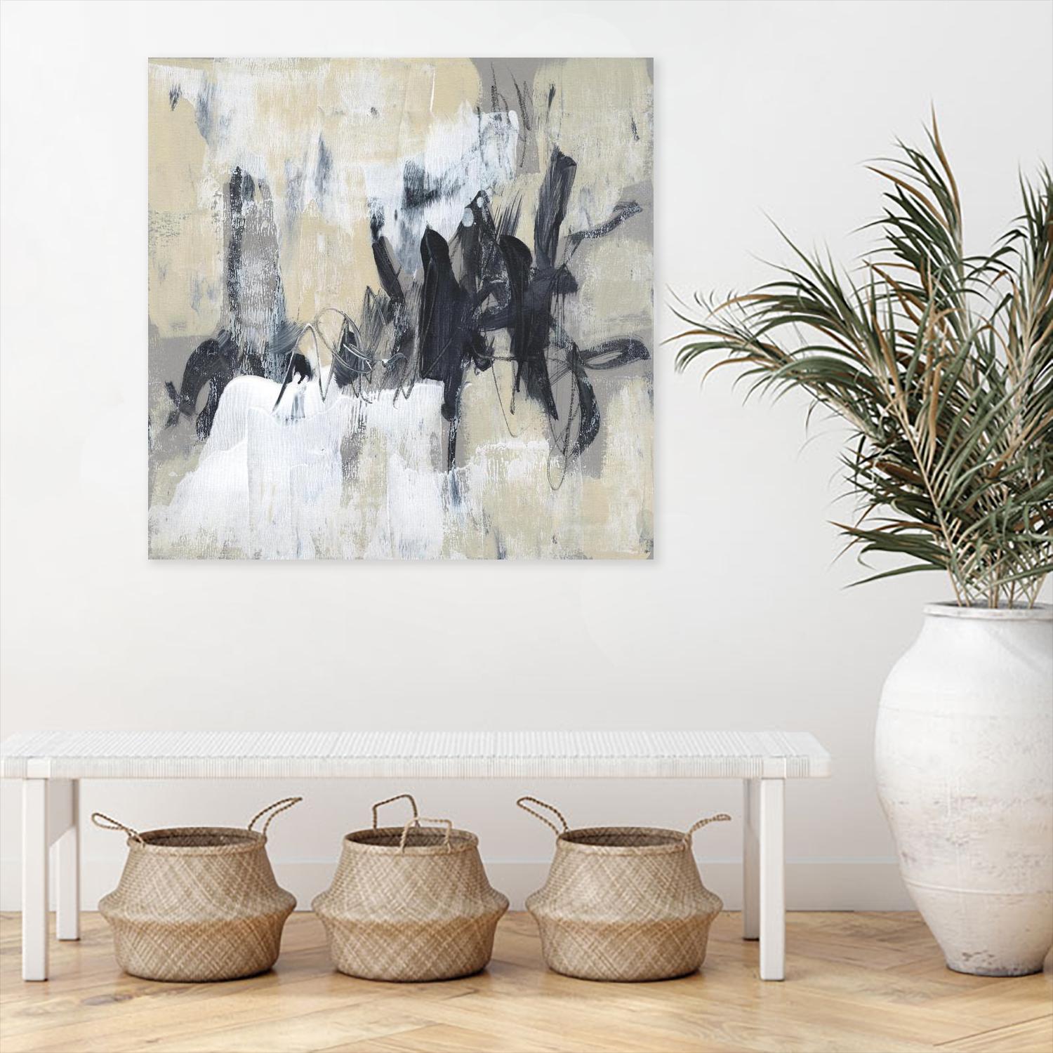 Neutral Exercise II by Jennifer Goldberger on GIANT ART - beige abstract abstract