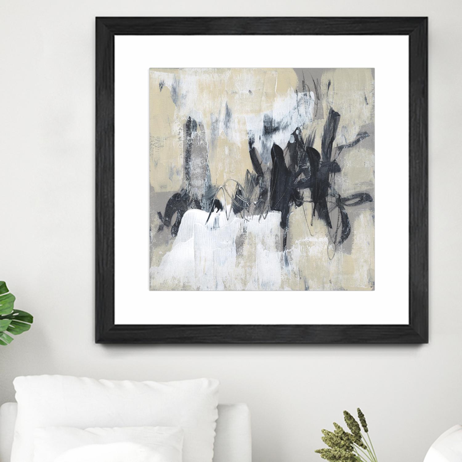 Neutral Exercise II by Jennifer Goldberger on GIANT ART - beige abstract abstract