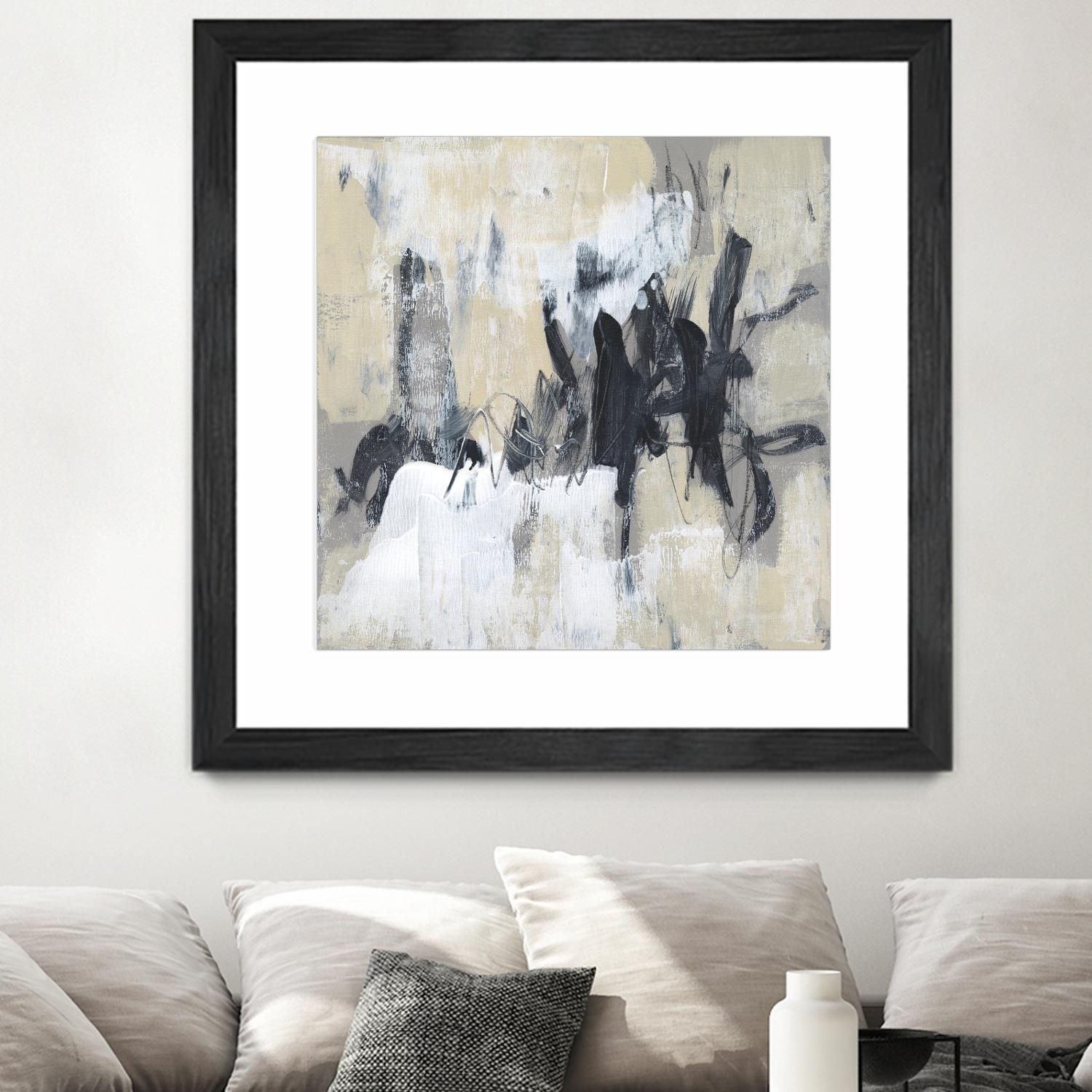 Neutral Exercise II by Jennifer Goldberger on GIANT ART - beige abstract abstract