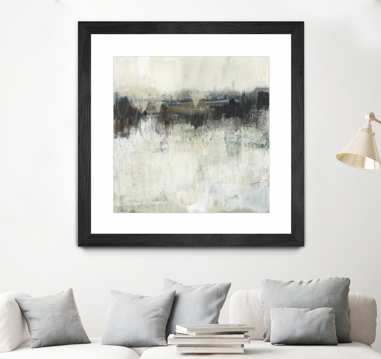 Neutral Horizon Line I by Jennifer Goldberger on GIANT ART - beige abstract abstract