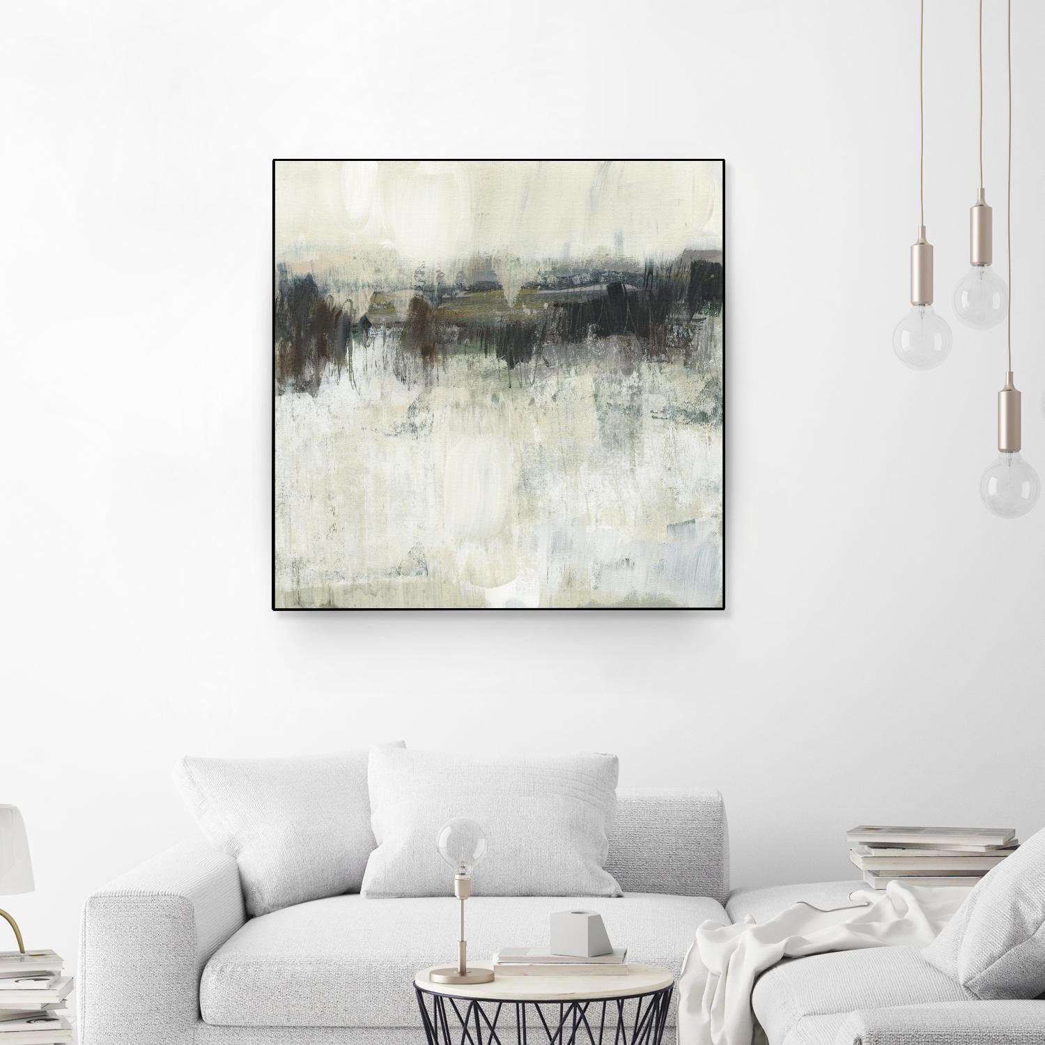Neutral Horizon Line I by Jennifer Goldberger on GIANT ART - beige abstract abstract