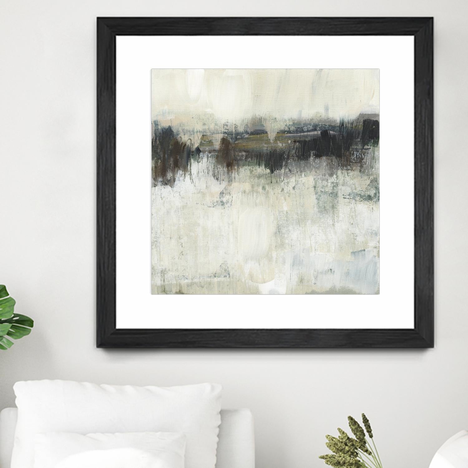 Neutral Horizon Line I by Jennifer Goldberger on GIANT ART - beige abstract abstract