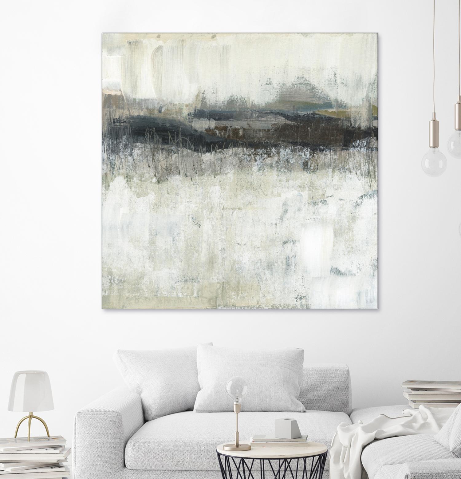 Neutral Horizon Line II by Jennifer Goldberger on GIANT ART - beige abstract abstract