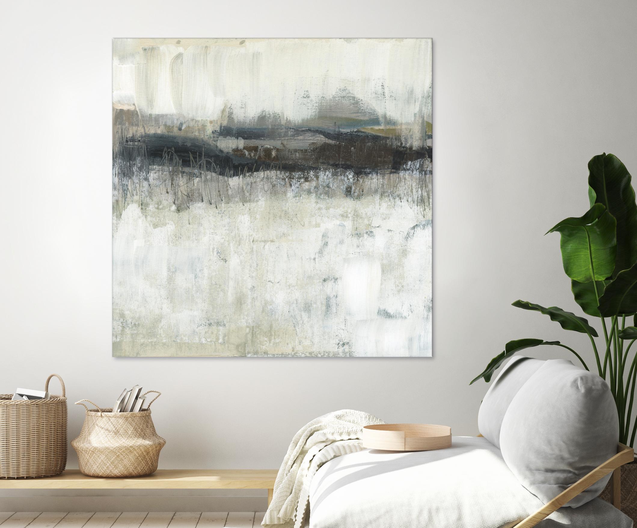 Neutral Horizon Line II by Jennifer Goldberger on GIANT ART - beige abstract abstract