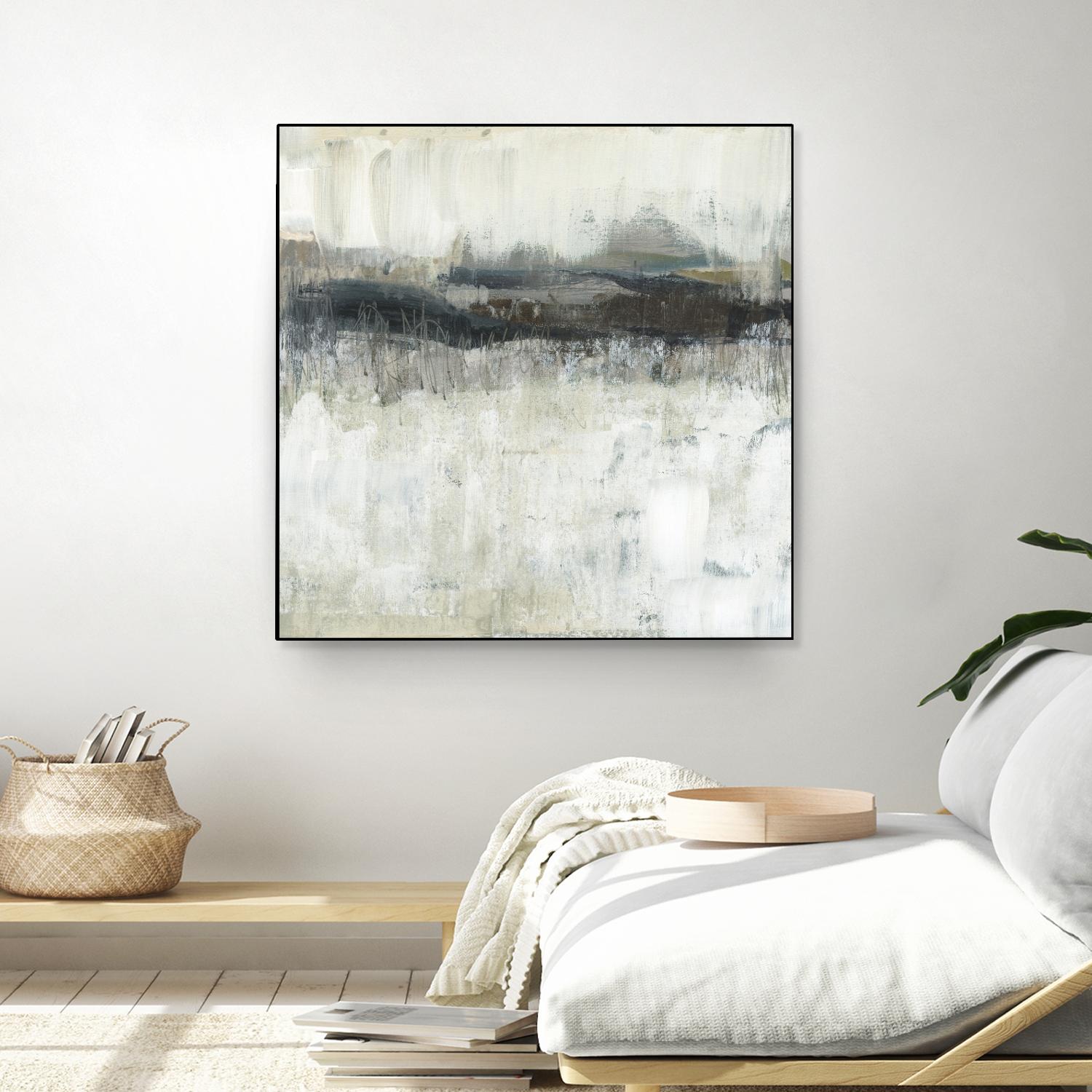 Neutral Horizon Line II by Jennifer Goldberger on GIANT ART - beige abstract abstract