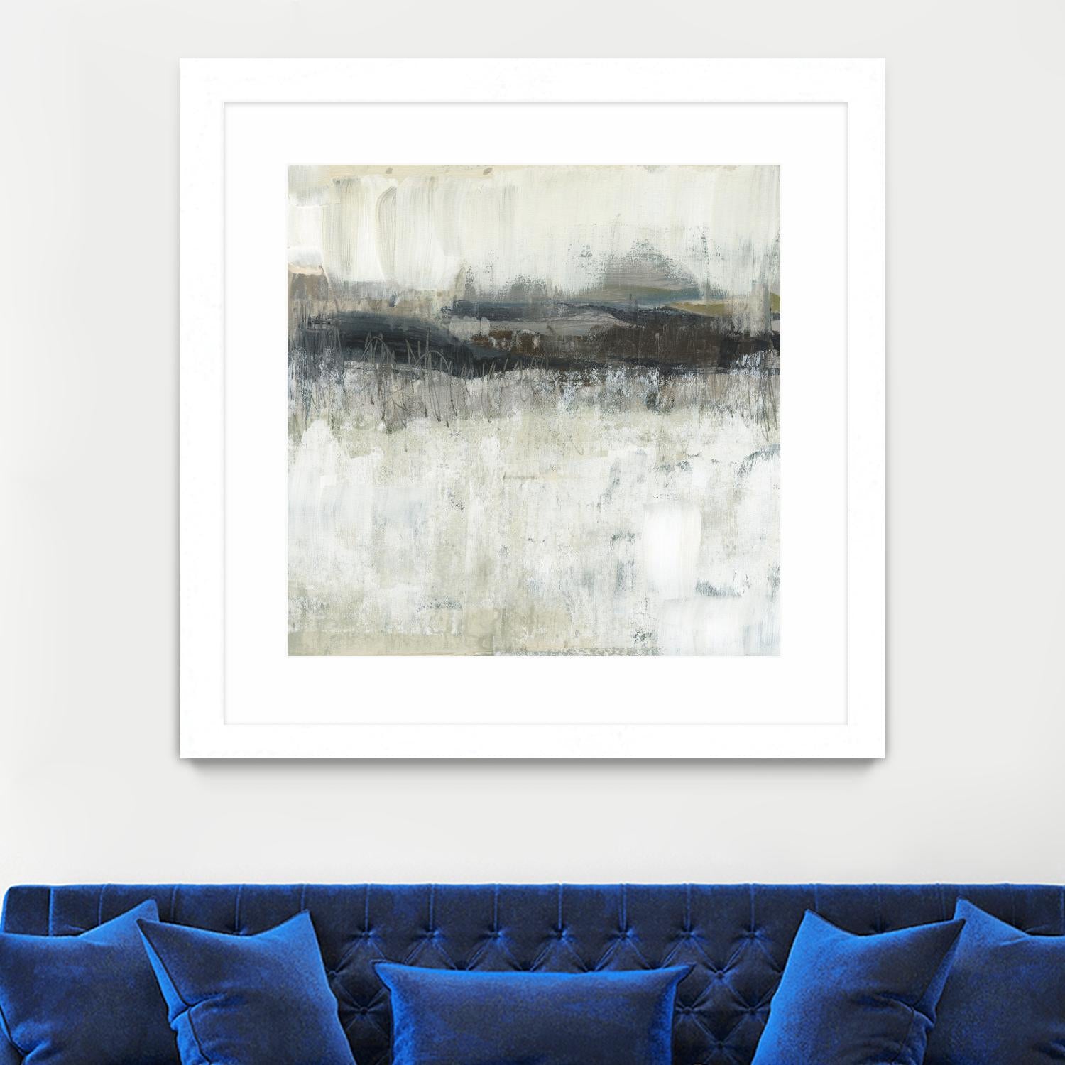 Neutral Horizon Line II by Jennifer Goldberger on GIANT ART - beige abstract abstract