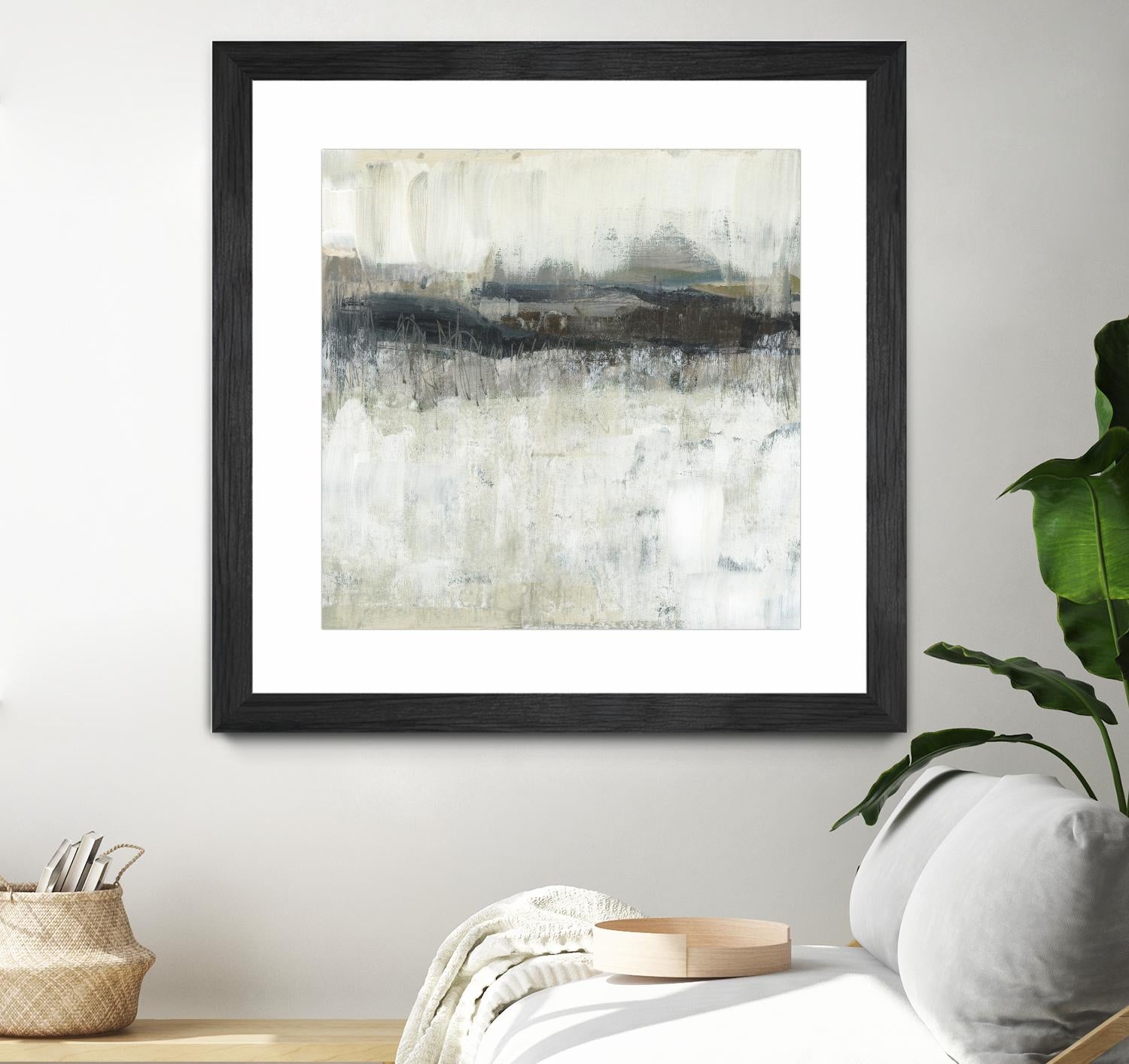 Neutral Horizon Line II by Jennifer Goldberger on GIANT ART - beige abstract abstract