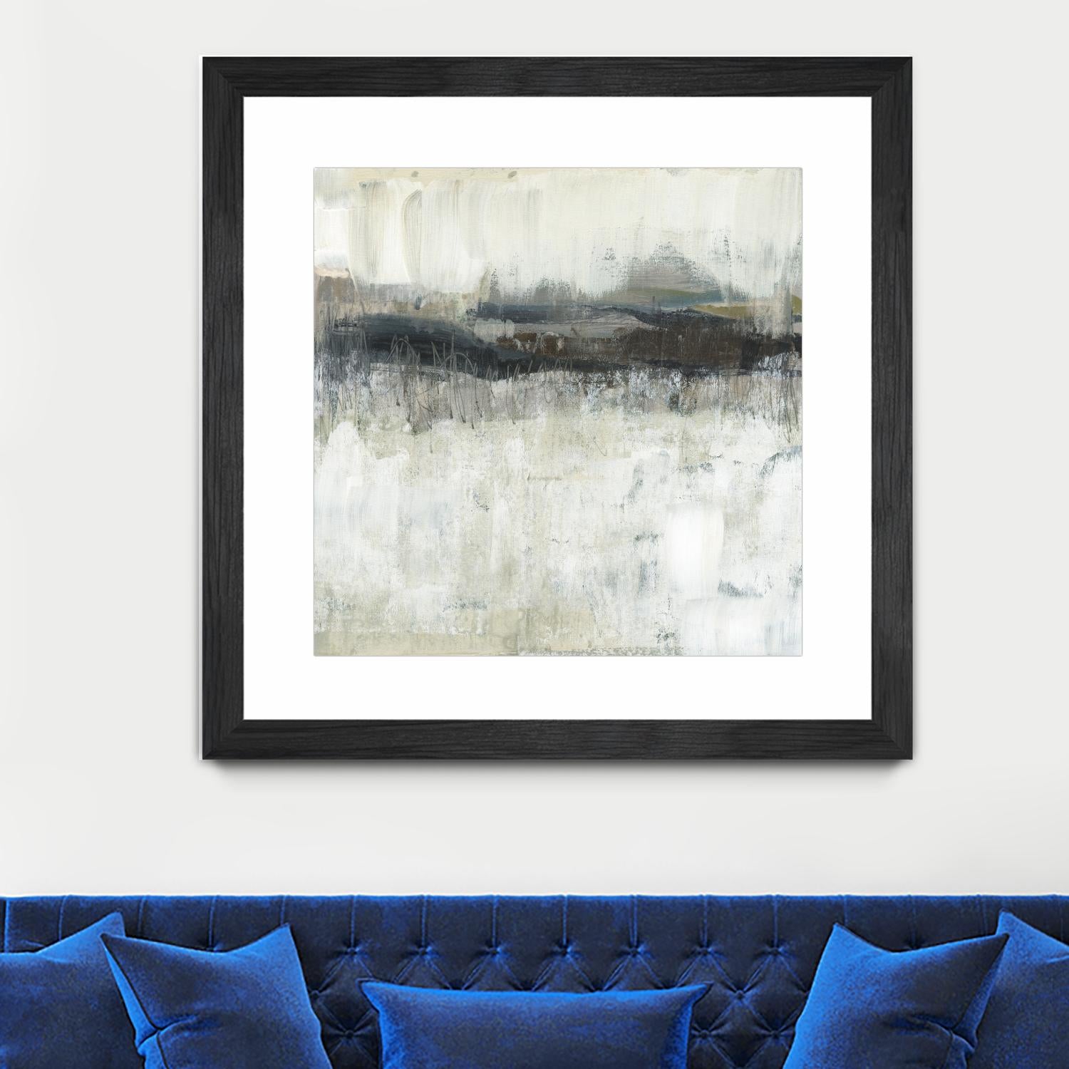 Neutral Horizon Line II by Jennifer Goldberger on GIANT ART - beige abstract abstract