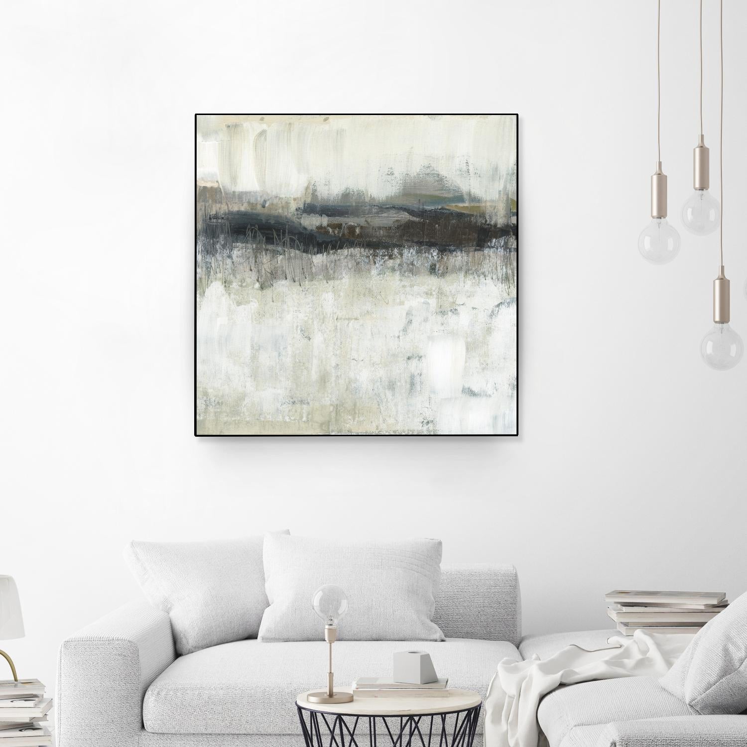 Neutral Horizon Line II by Jennifer Goldberger on GIANT ART - beige abstract abstract