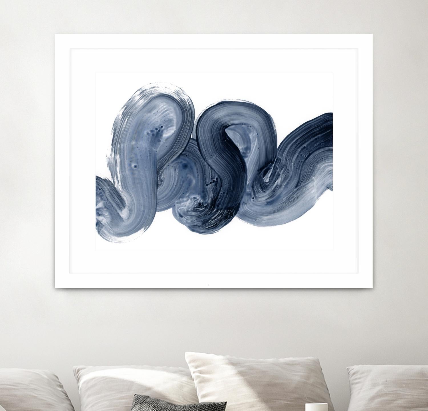 Offshore I by Victoria Barnes on GIANT ART - blue abstract abstract