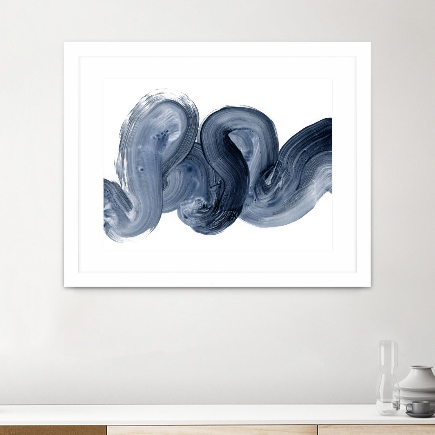 Offshore I by Victoria Barnes on GIANT ART - blue abstract abstract