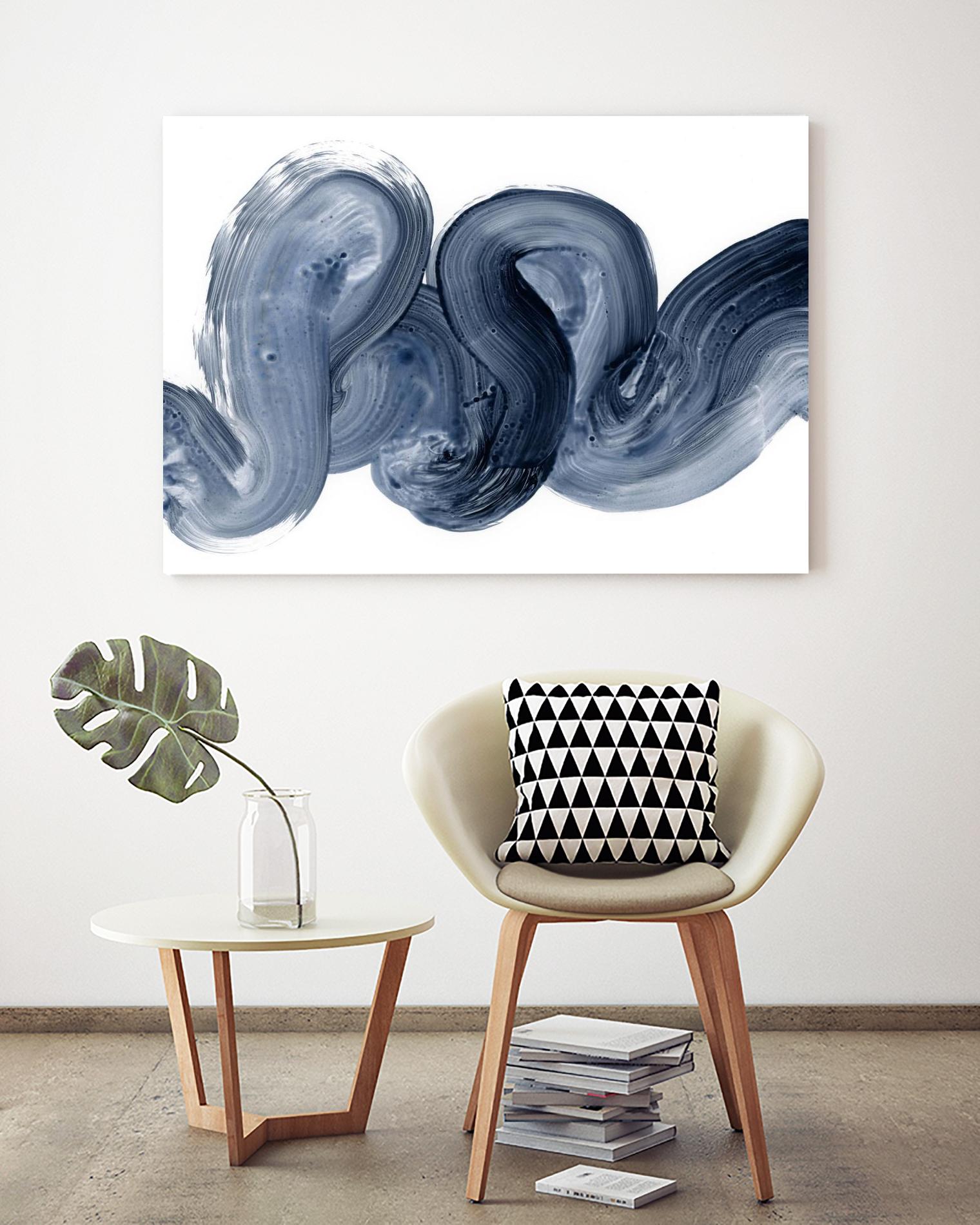 Offshore I by Victoria Barnes on GIANT ART - blue abstract abstract