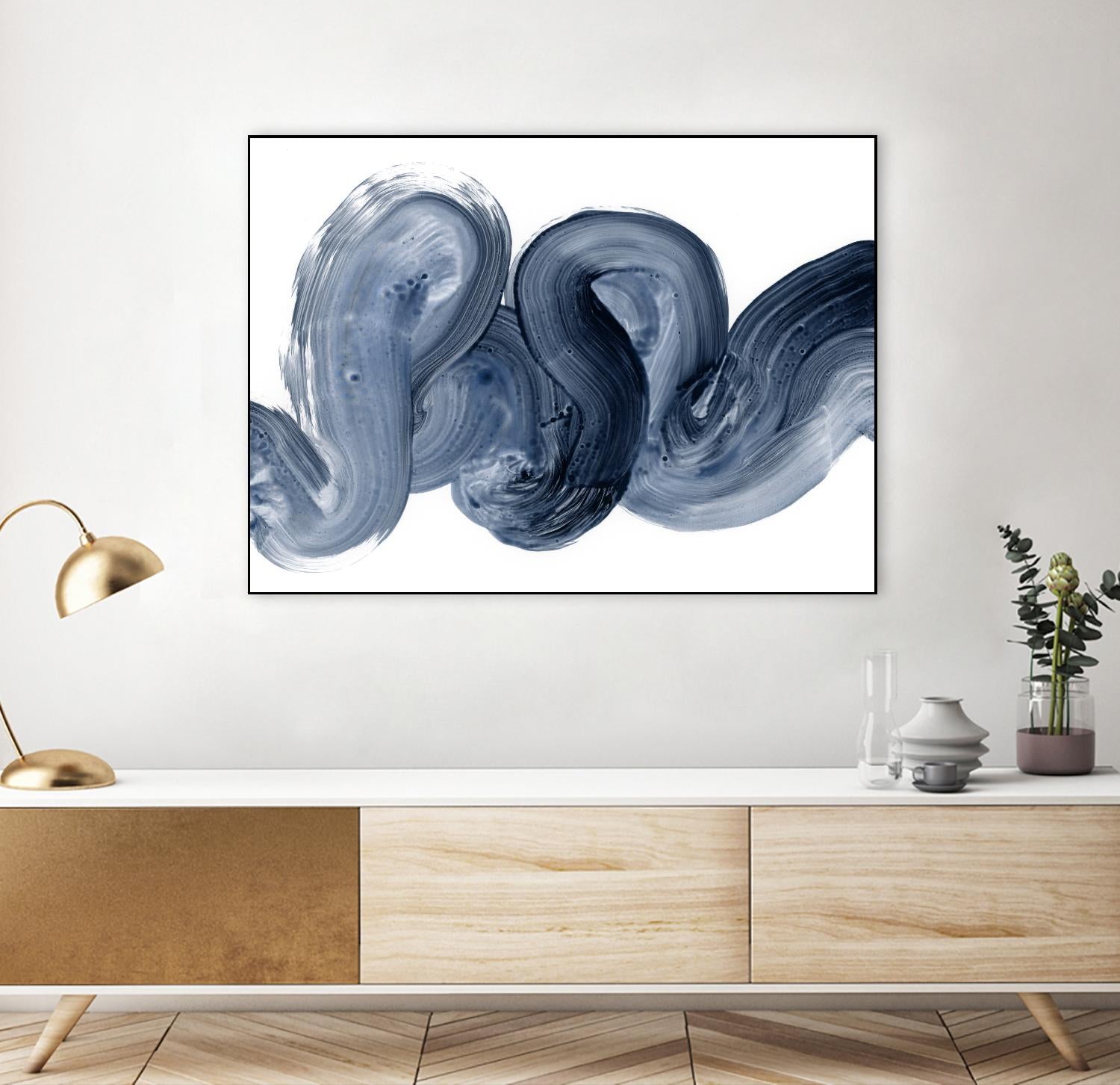 Offshore I by Victoria Barnes on GIANT ART - blue abstract abstract