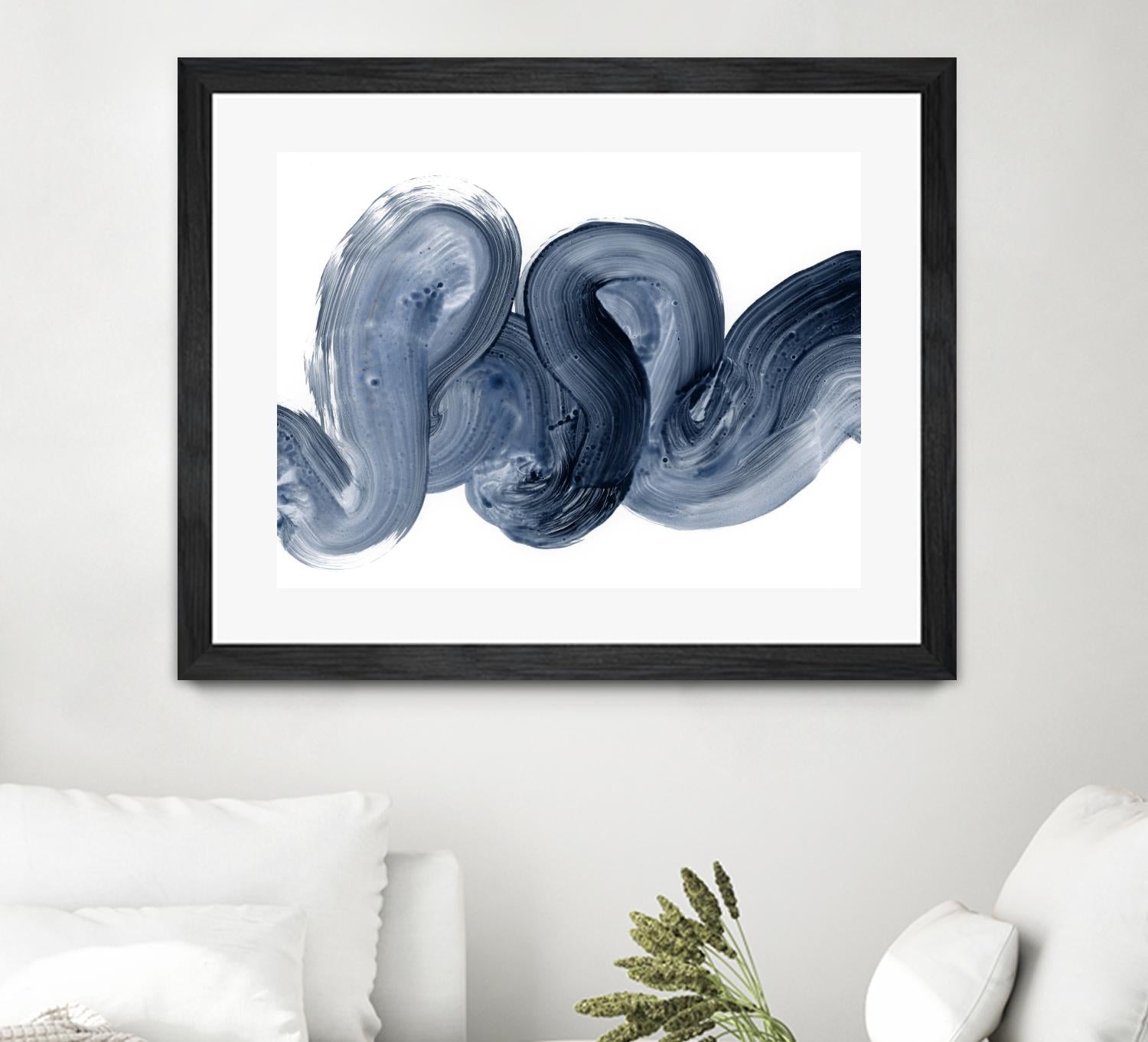 Offshore I by Victoria Barnes on GIANT ART - blue abstract abstract