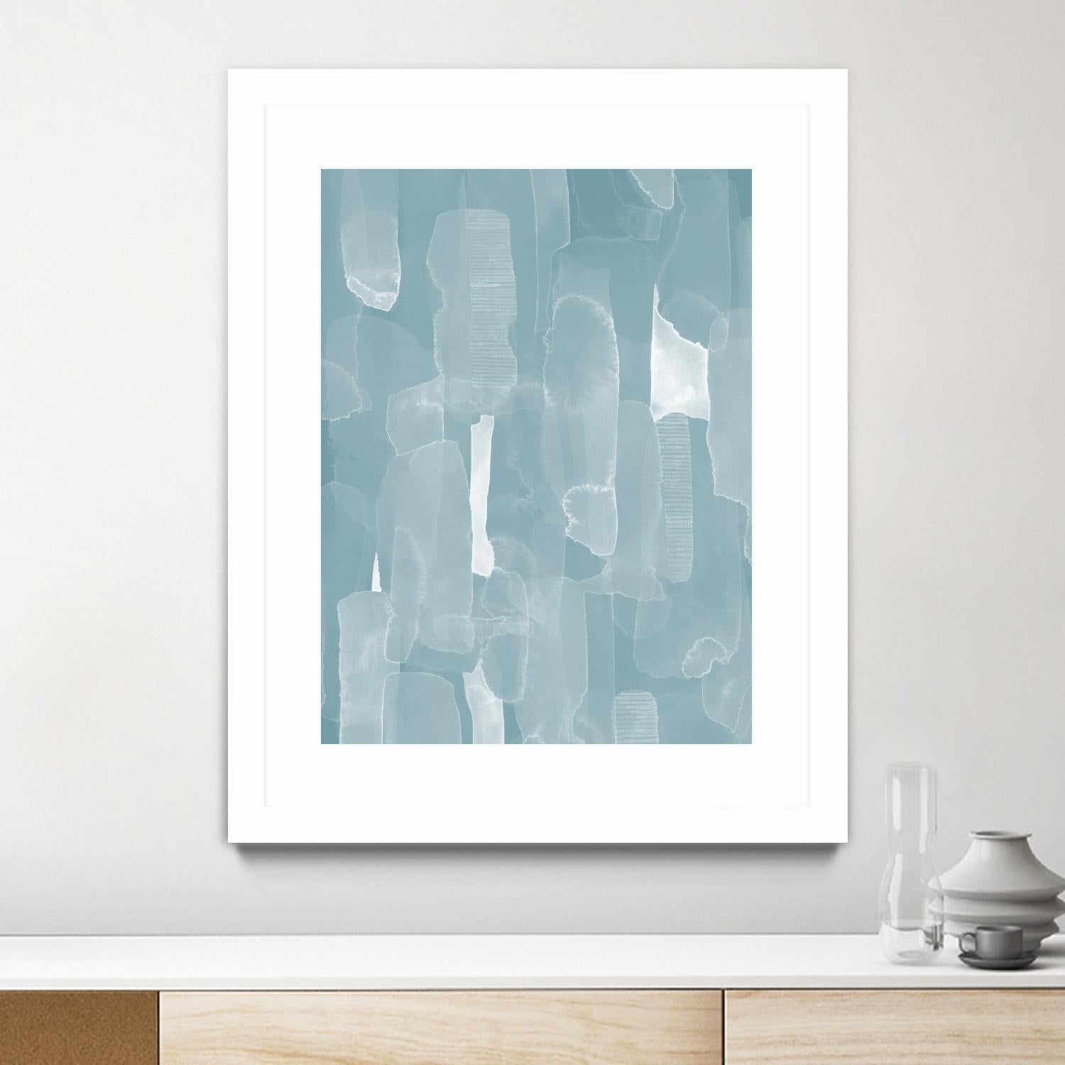Smoke Stack I by Grace Popp on GIANT ART - blue abstract abstract