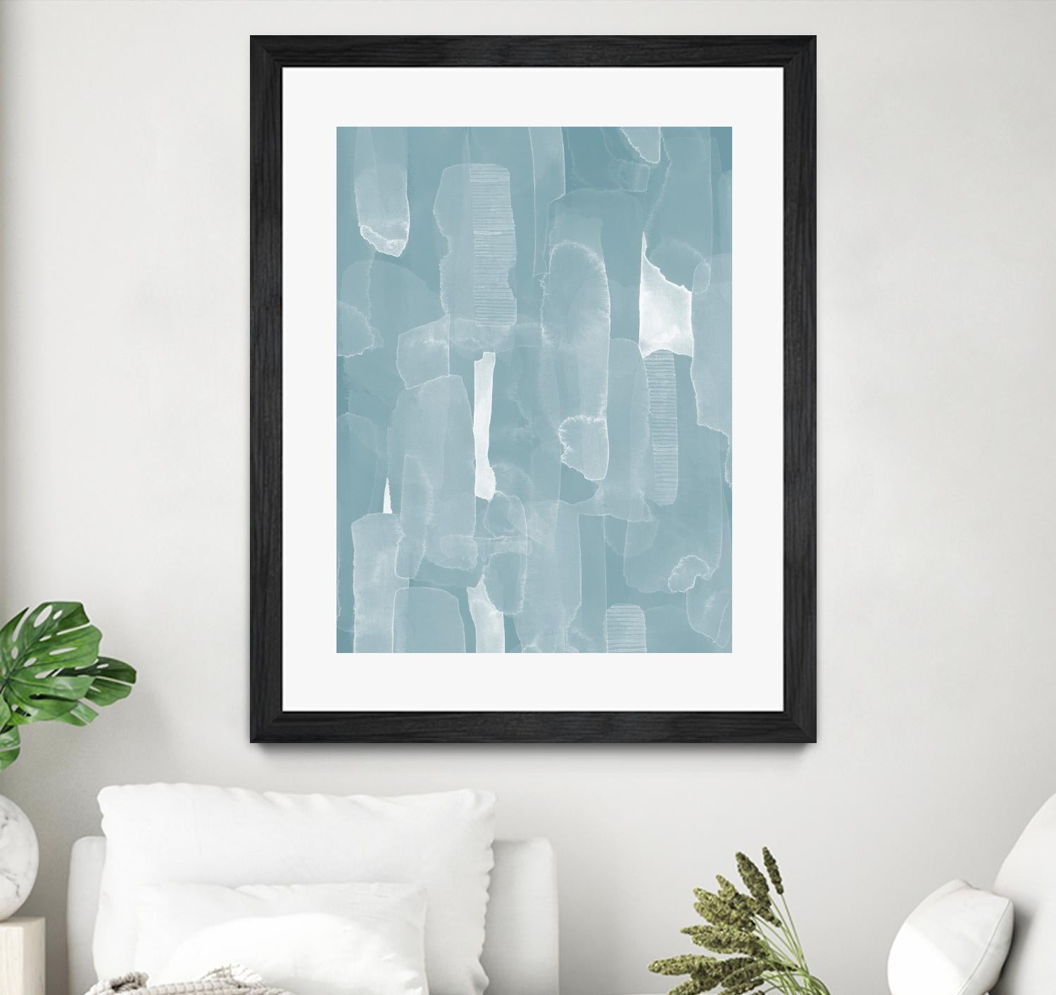 Smoke Stack I by Grace Popp on GIANT ART - blue abstract abstract