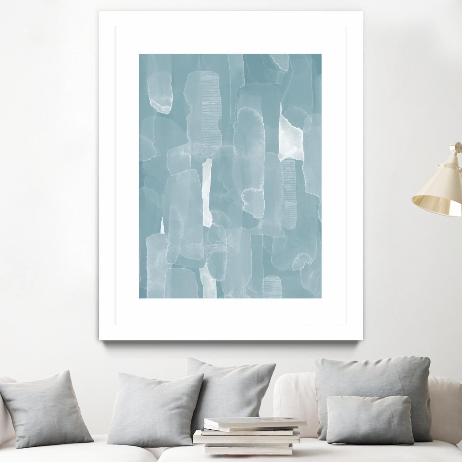 Smoke Stack I by Grace Popp on GIANT ART - blue abstract abstract