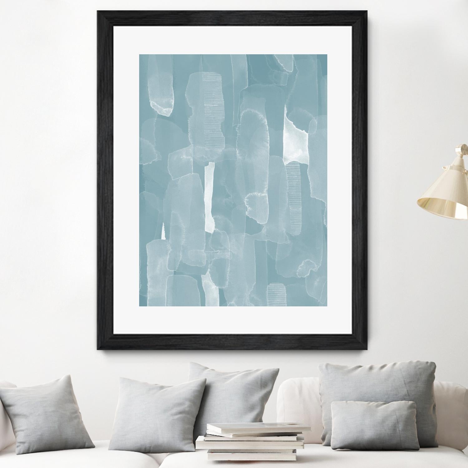 Smoke Stack I by Grace Popp on GIANT ART - blue abstract abstract