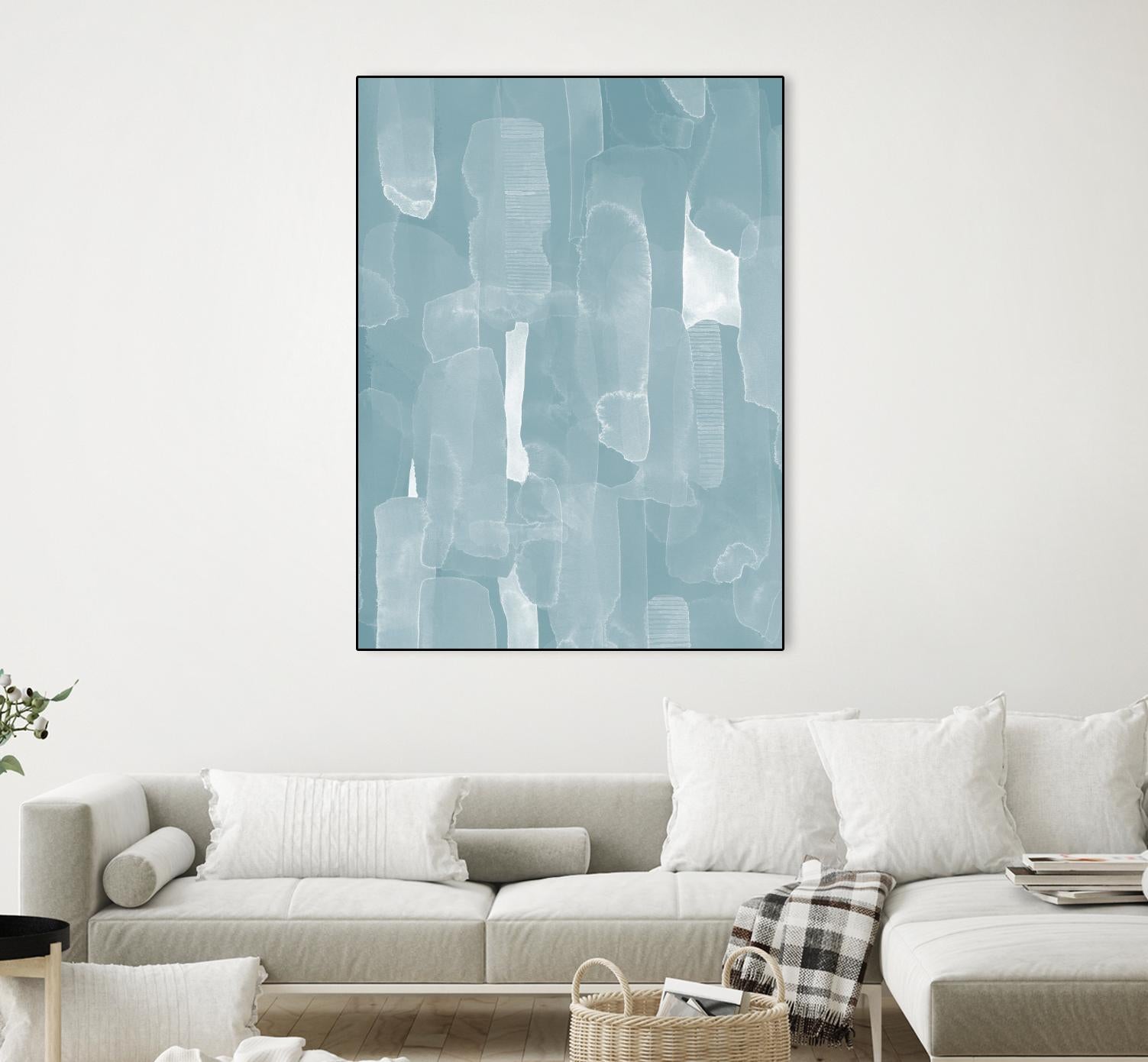 Smoke Stack I by Grace Popp on GIANT ART - blue abstract abstract