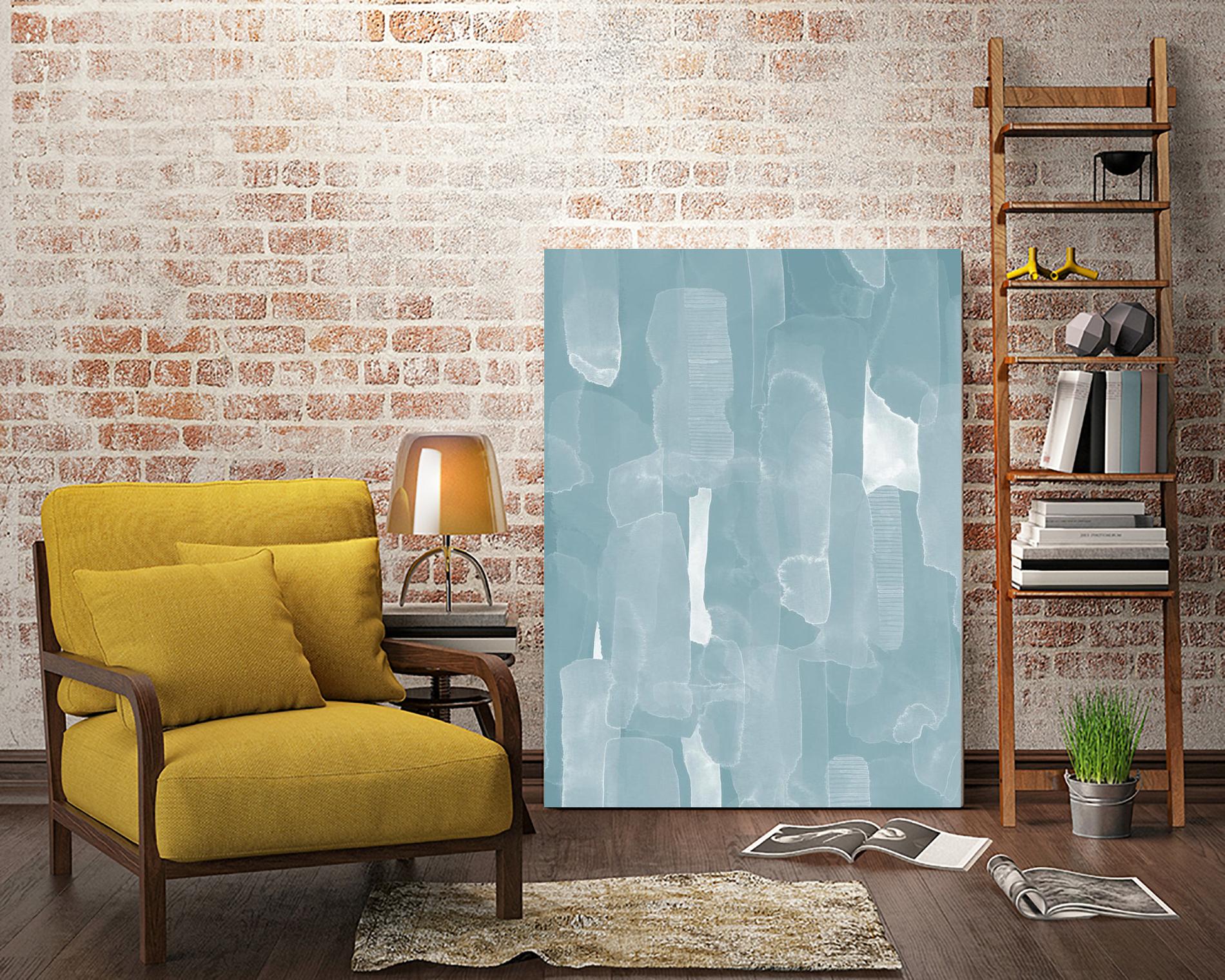 Smoke Stack I by Grace Popp on GIANT ART - blue abstract abstract