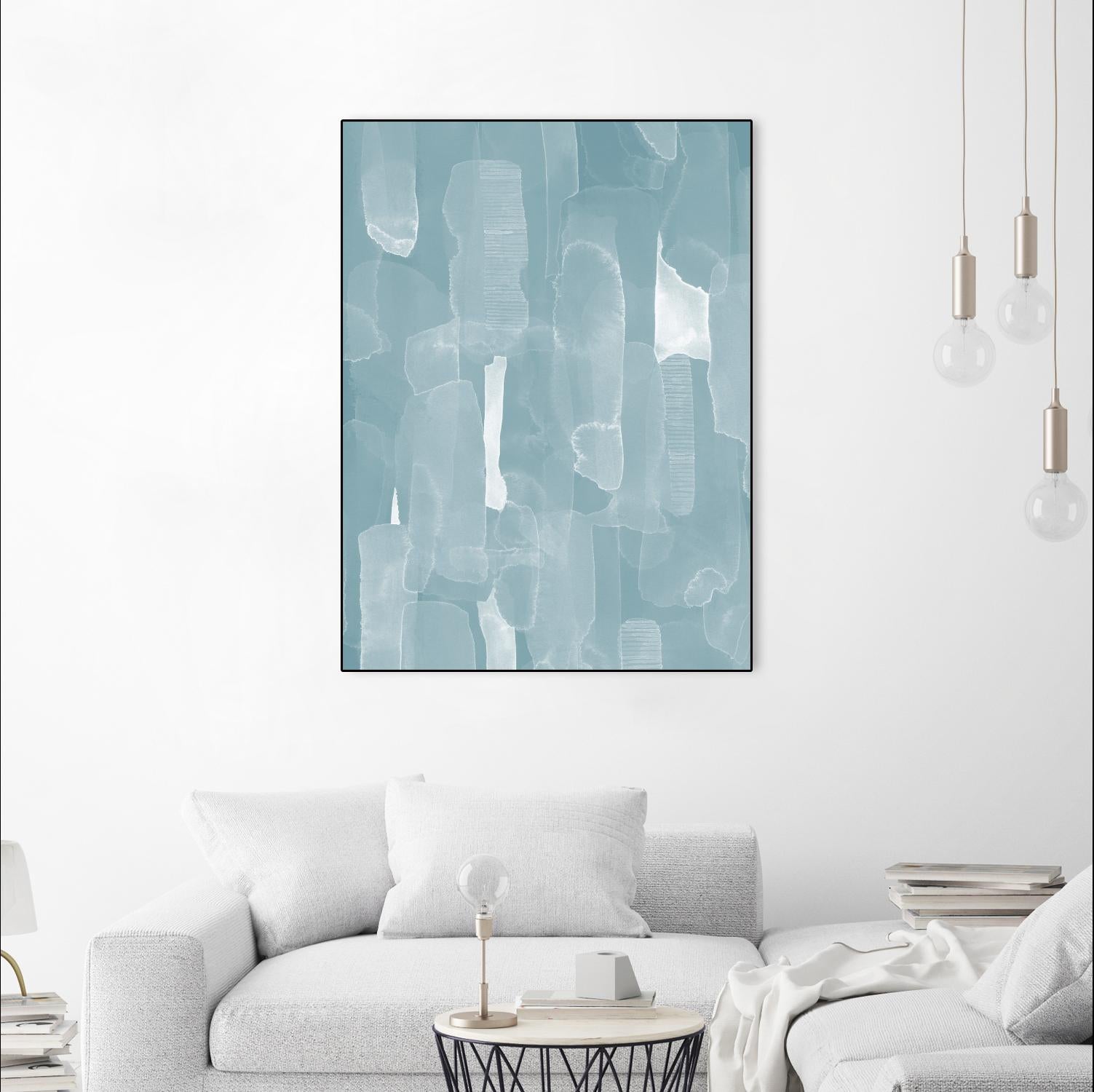 Smoke Stack I by Grace Popp on GIANT ART - blue abstract abstract