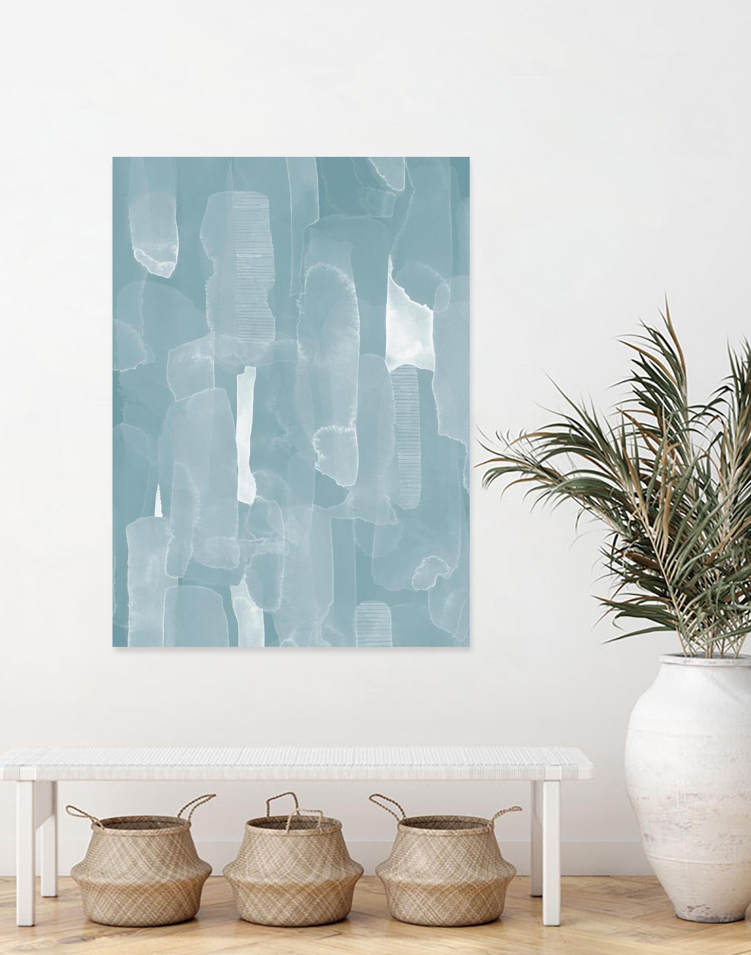 Smoke Stack I by Grace Popp on GIANT ART - blue abstract abstract