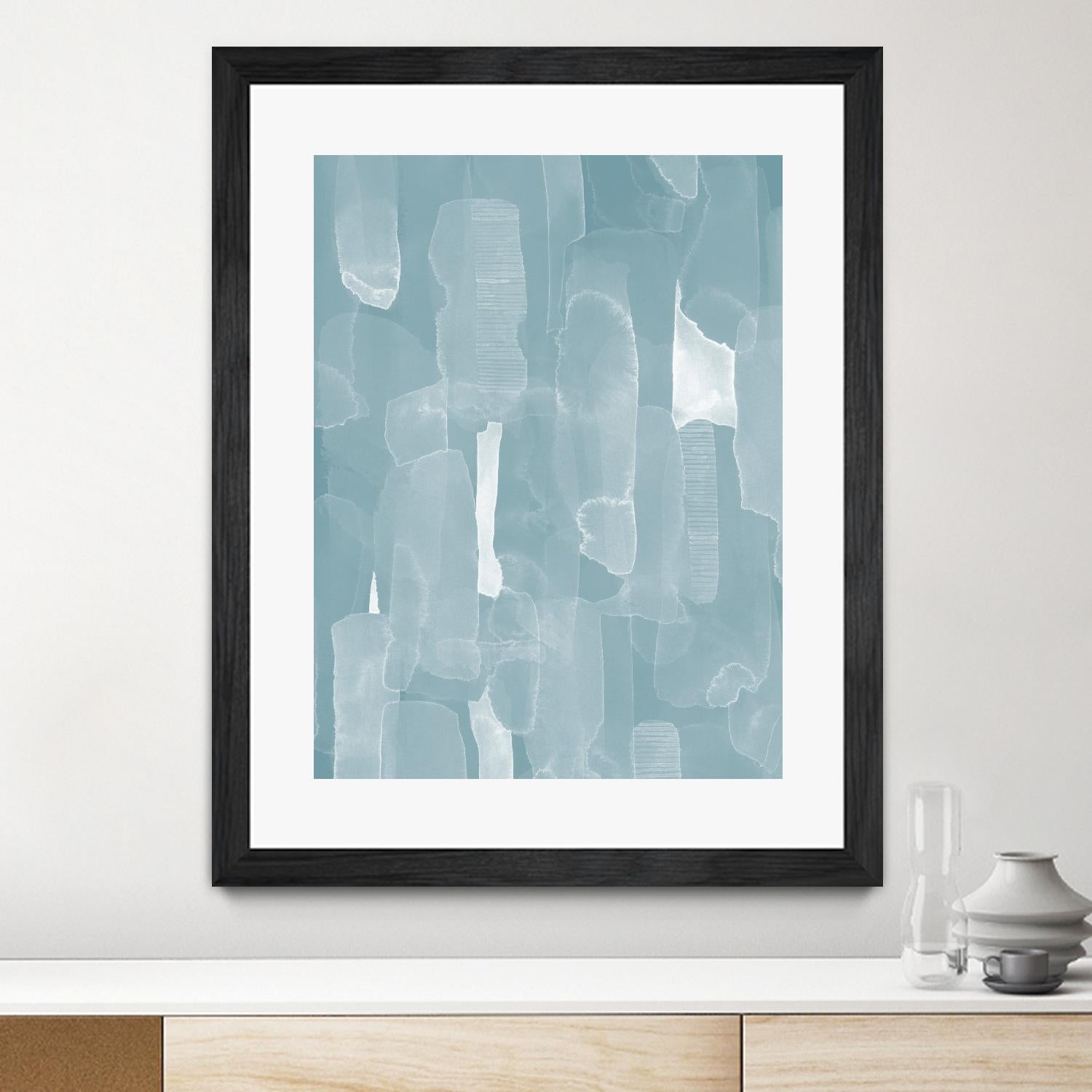 Smoke Stack I by Grace Popp on GIANT ART - blue abstract abstract